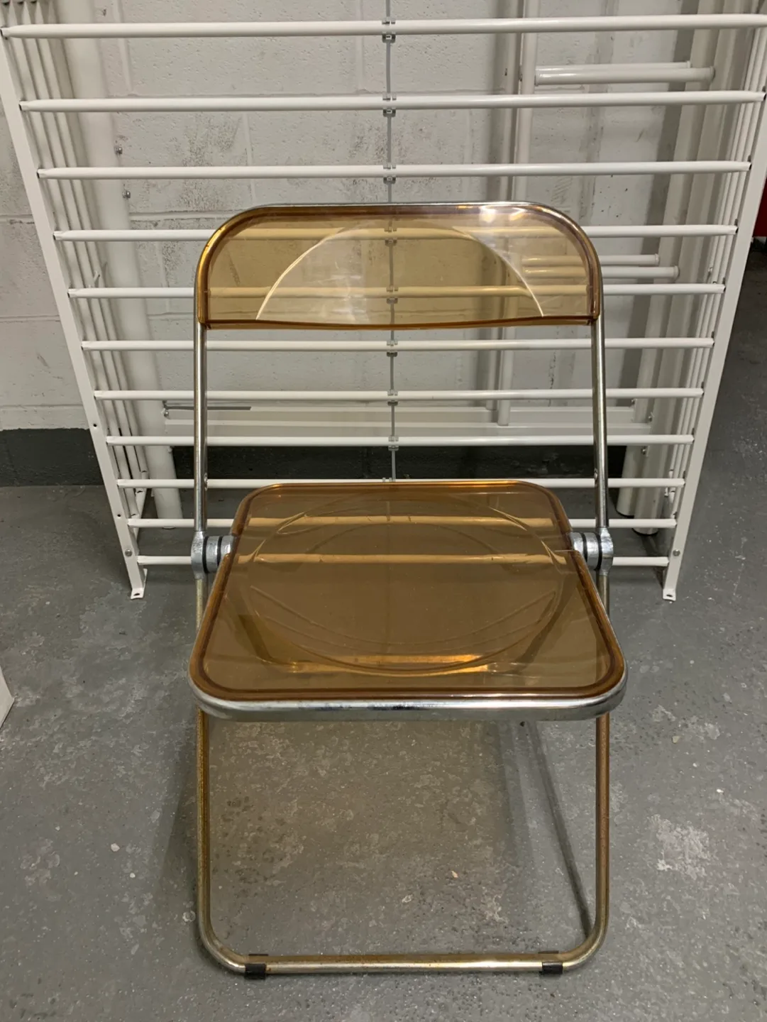 🧡Vintage 70’s Amber Acrylic Chair image indicator(4)