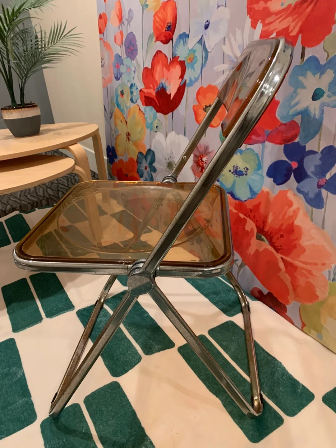 🧡Vintage 70’s Amber Acrylic Chair image indicator(7)