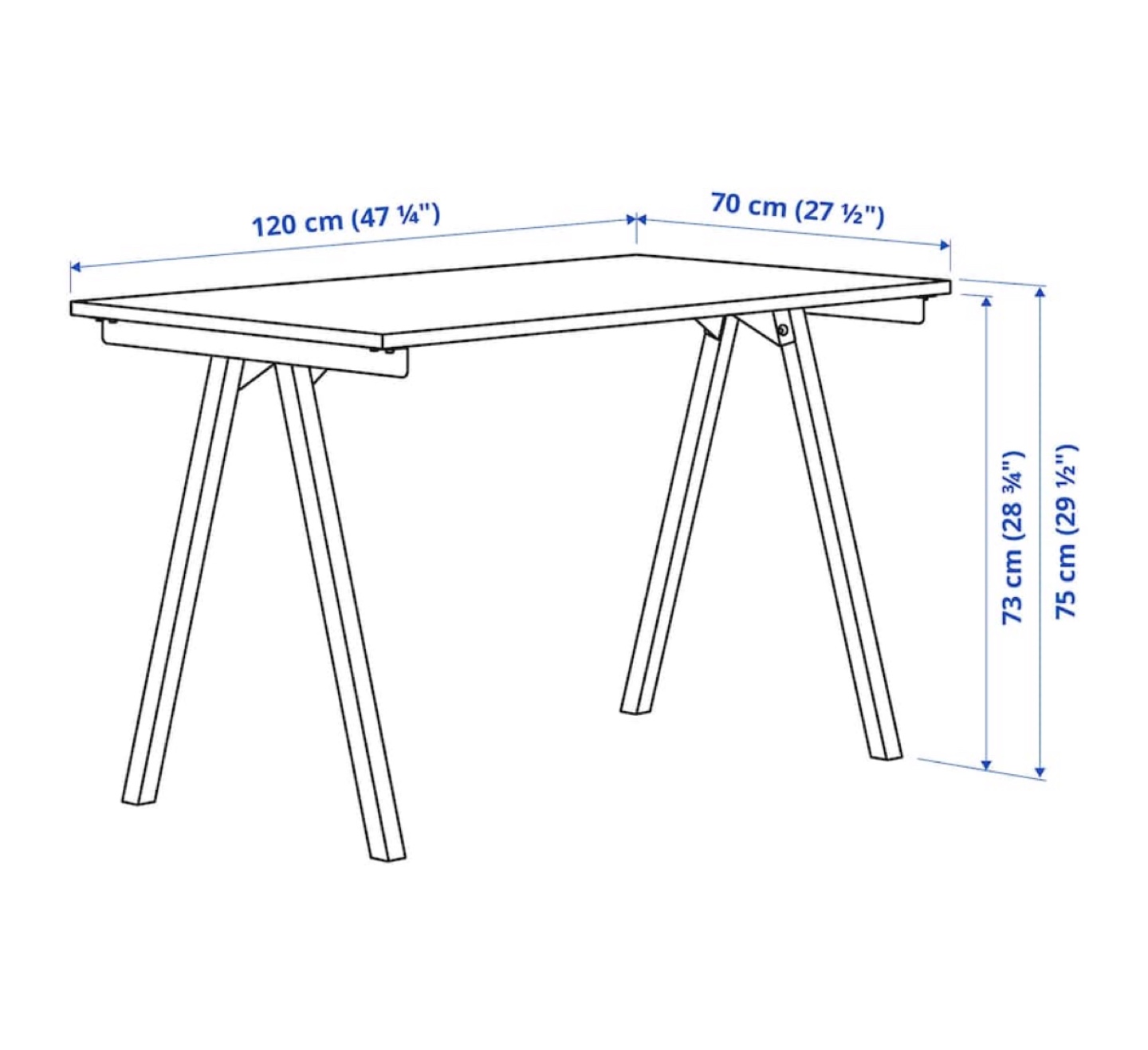 IKEA Office White Desk - photo 4
