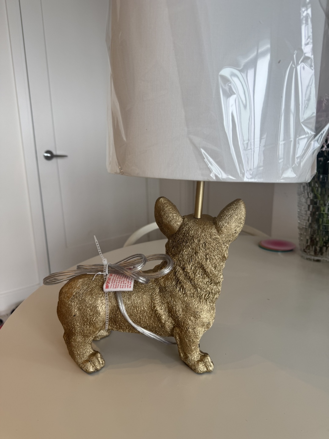 Gold Corgi Table Lamp - photo 2