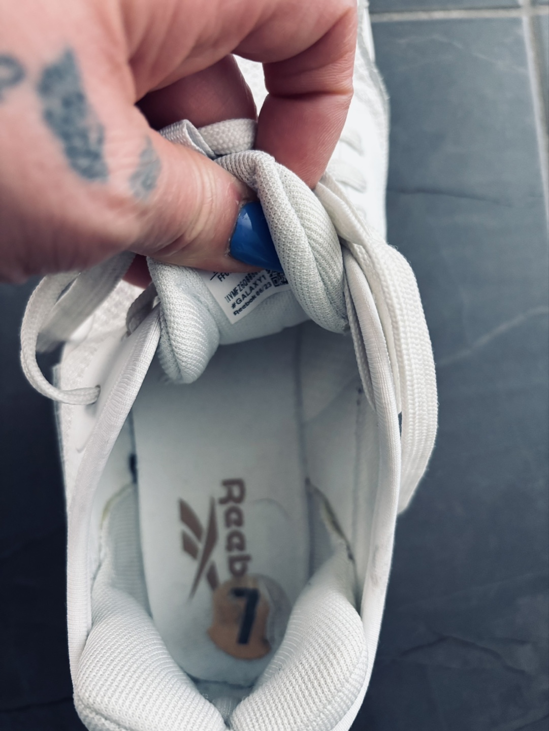 Women's Reebok Running Shoes - White and Rose Gold - photo 2
