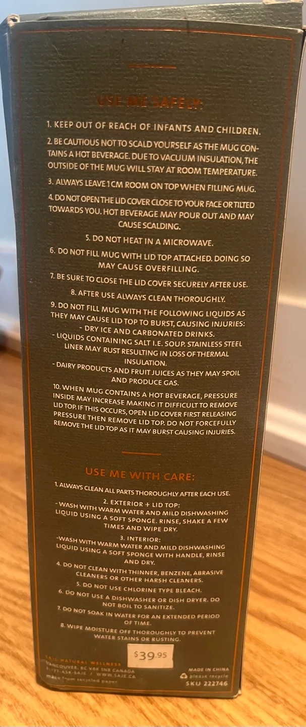 Saje Tea Traveller Loose Leaf Infuser Travel Mug image indicator(2)