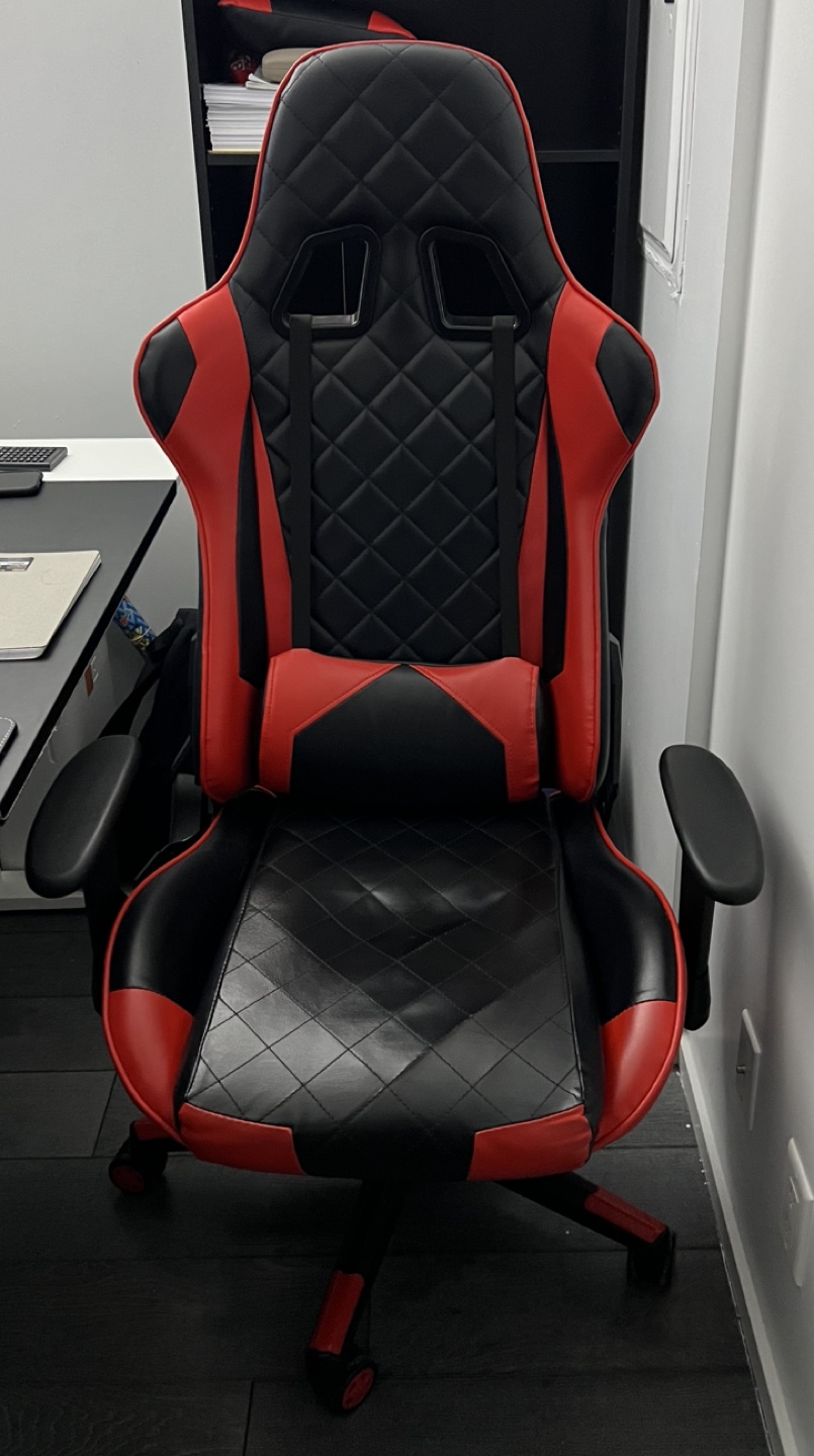 Gaming Chair - Red and Black PU Leather - photo 2
