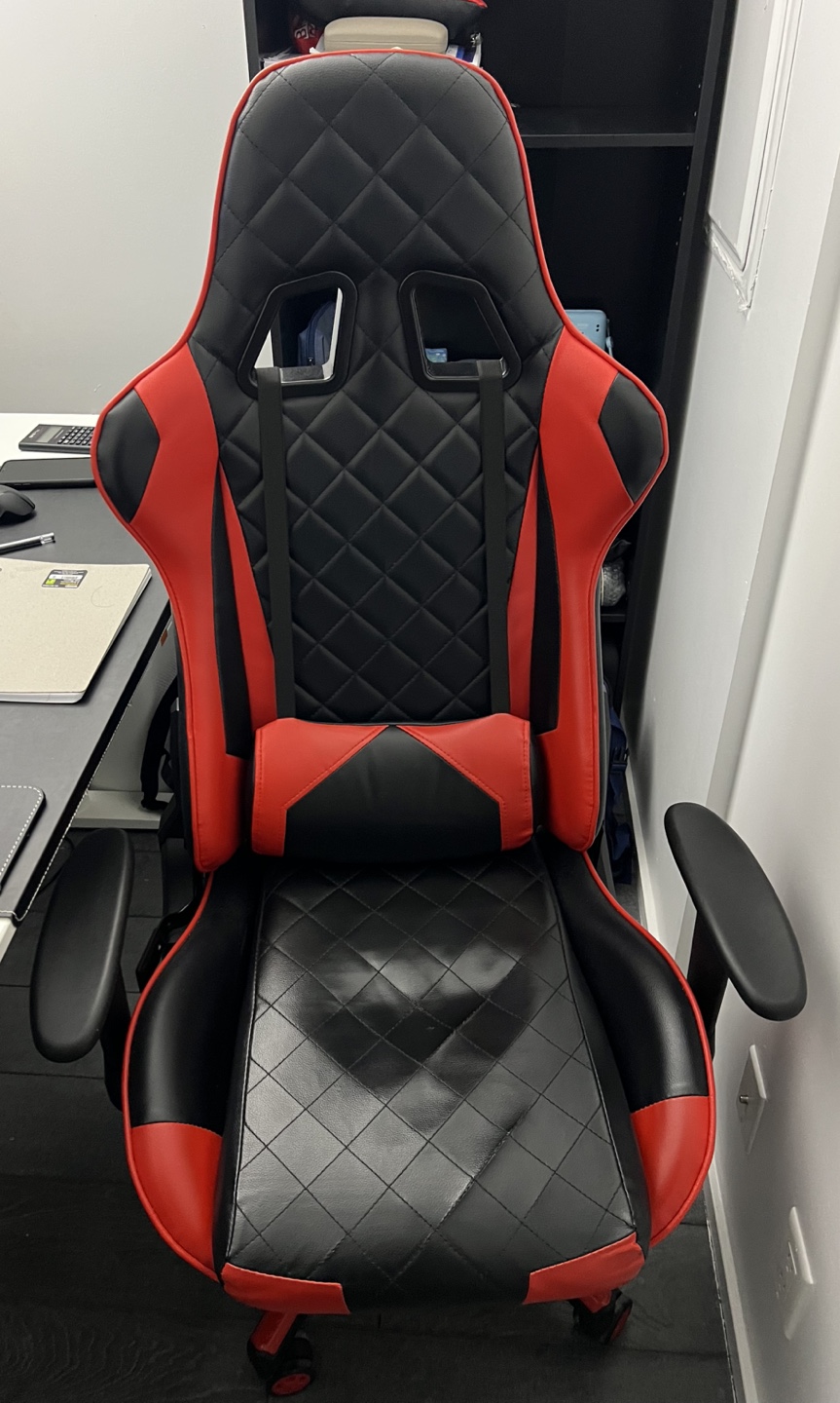 Gaming Chair - Red and Black PU Leather - photo 3