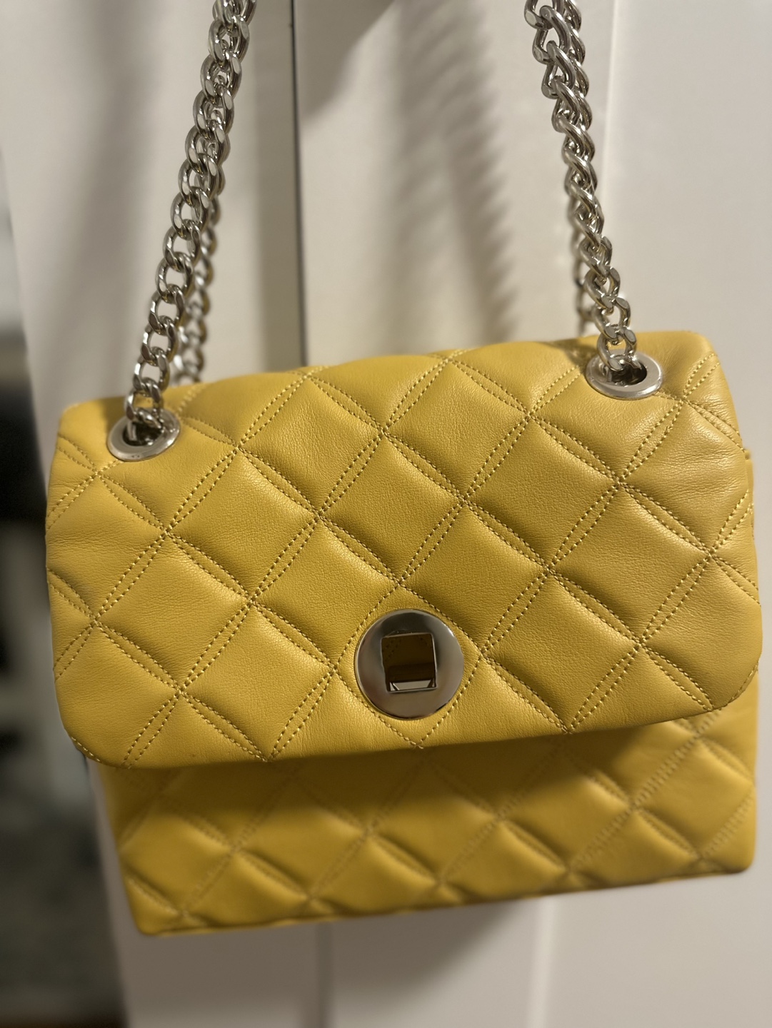 Kate Spade Yellow Quilted Shoulder Bag - photo 2
