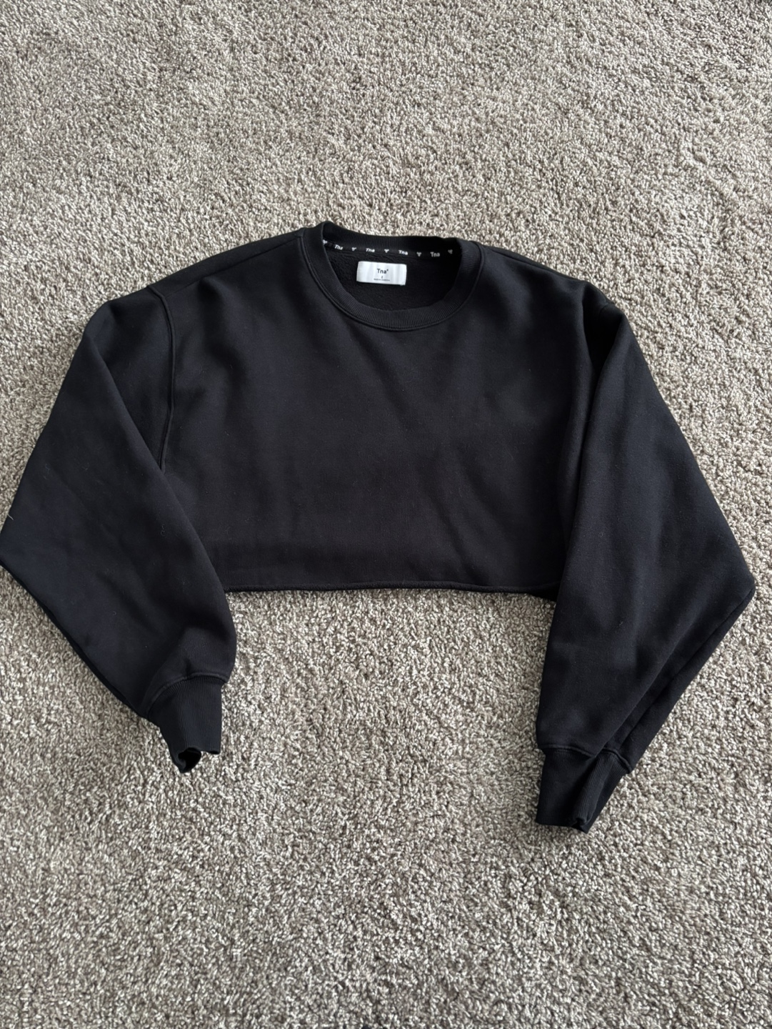 Tna cropped black sweatshirt