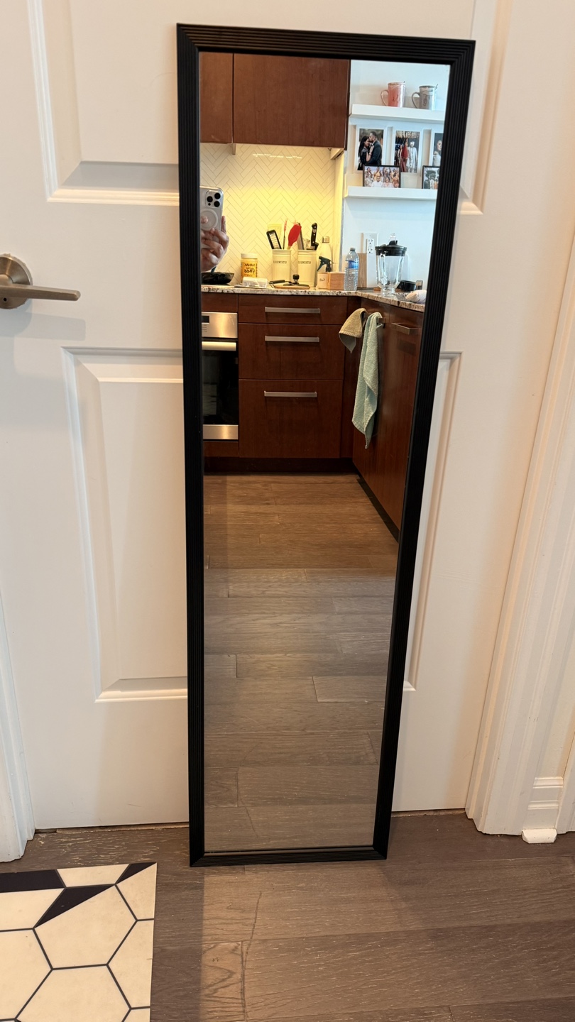 Full-Length Black Frame Mirror | 30$
