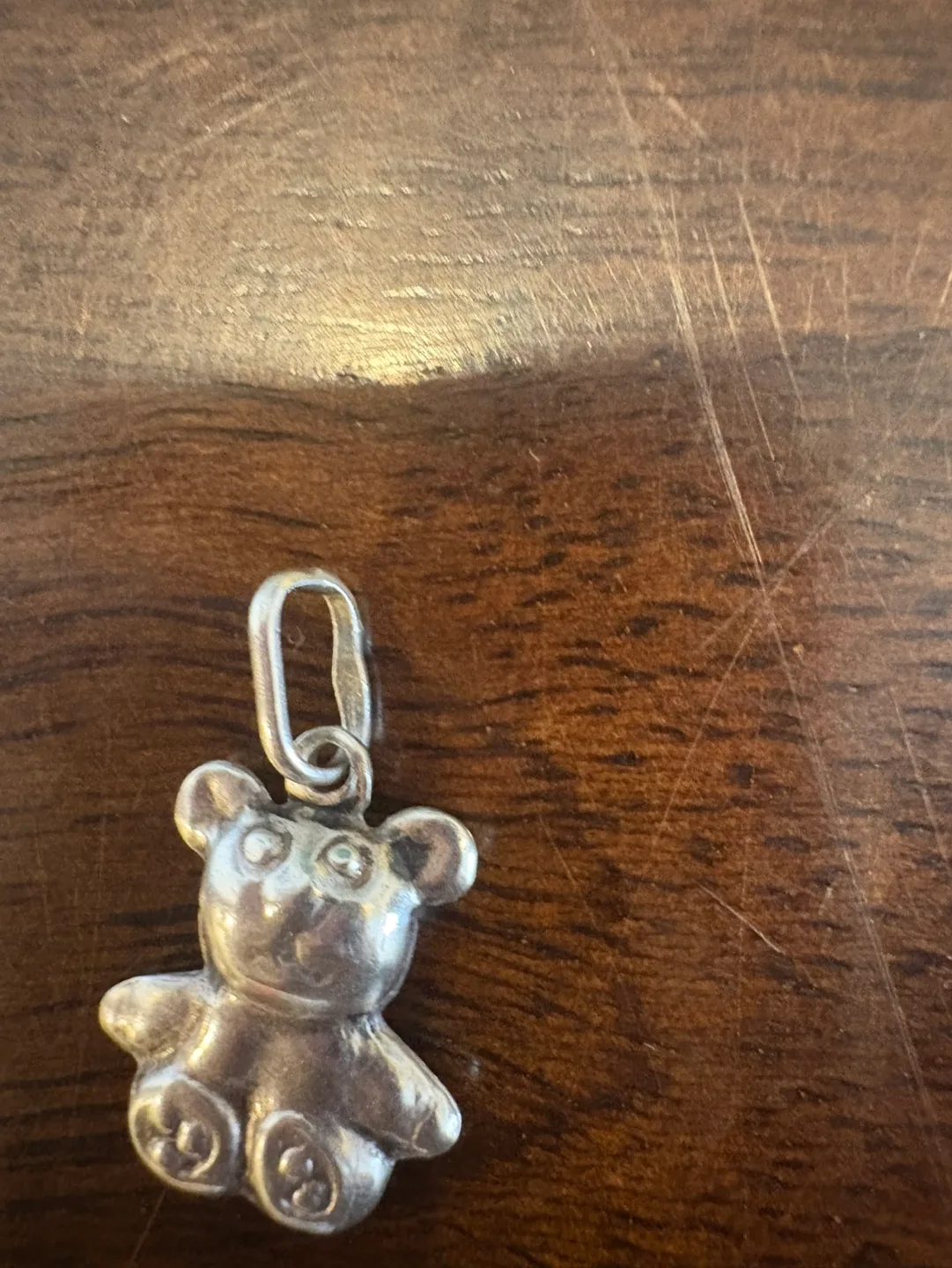 Sterling Silver Teddy Bear Charm Pendant image indicator(2)