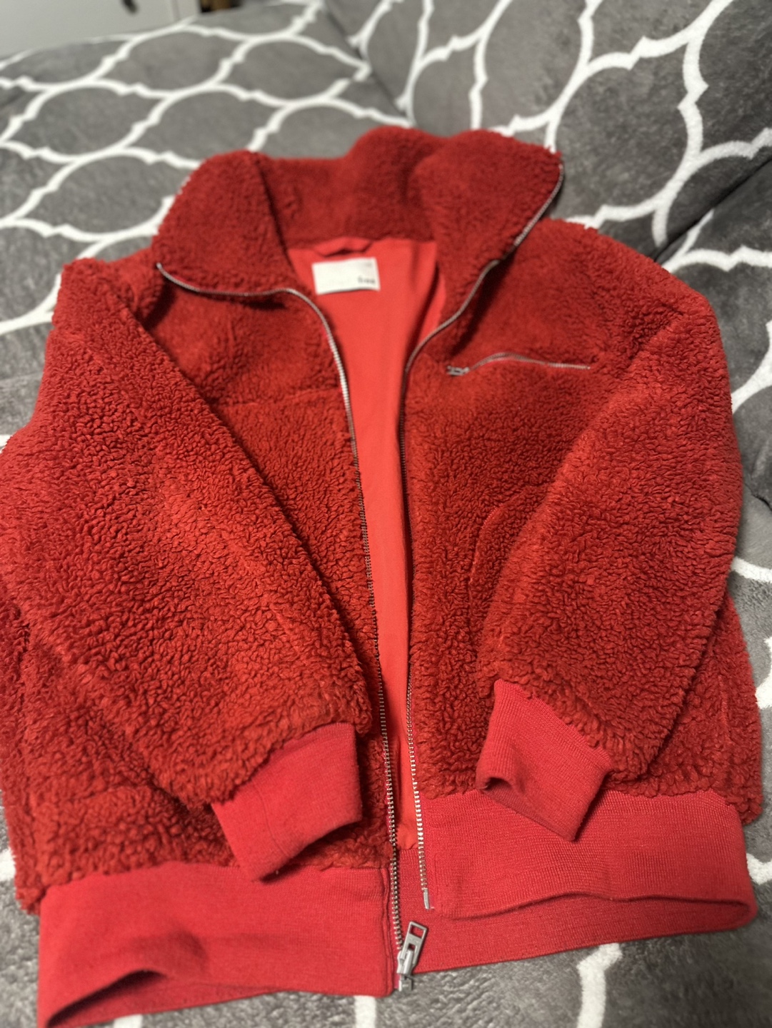 Wilfred Free Red Teddy Jacket