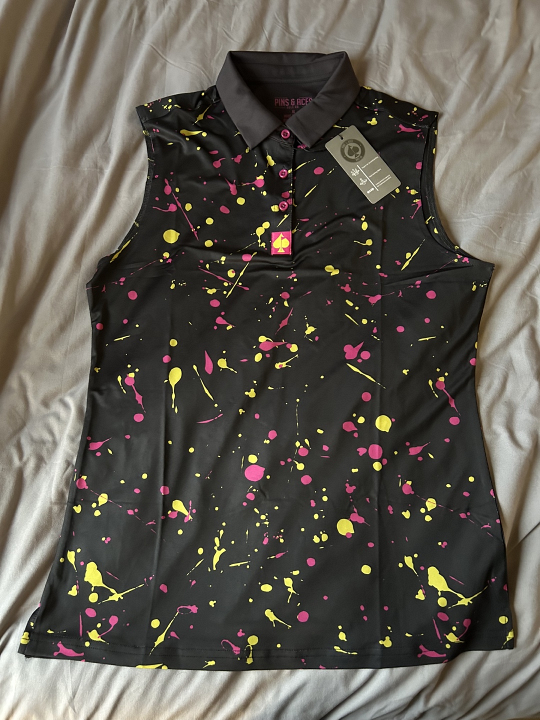 Pins & Aces Women's Sleeveless Golf Polo