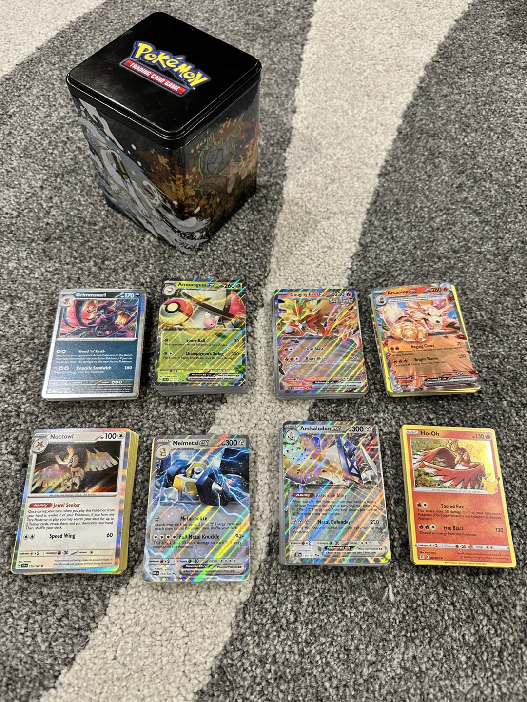 Pokemon Cards and Tin