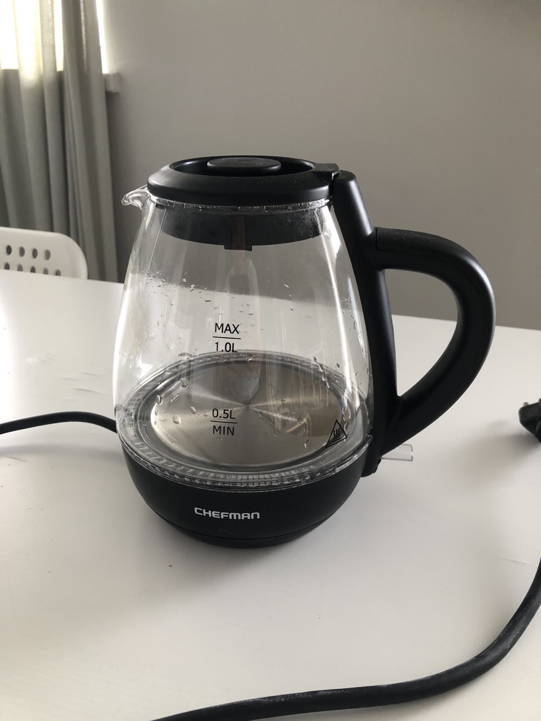 Chefman 1L Electric Kettle - Glass
