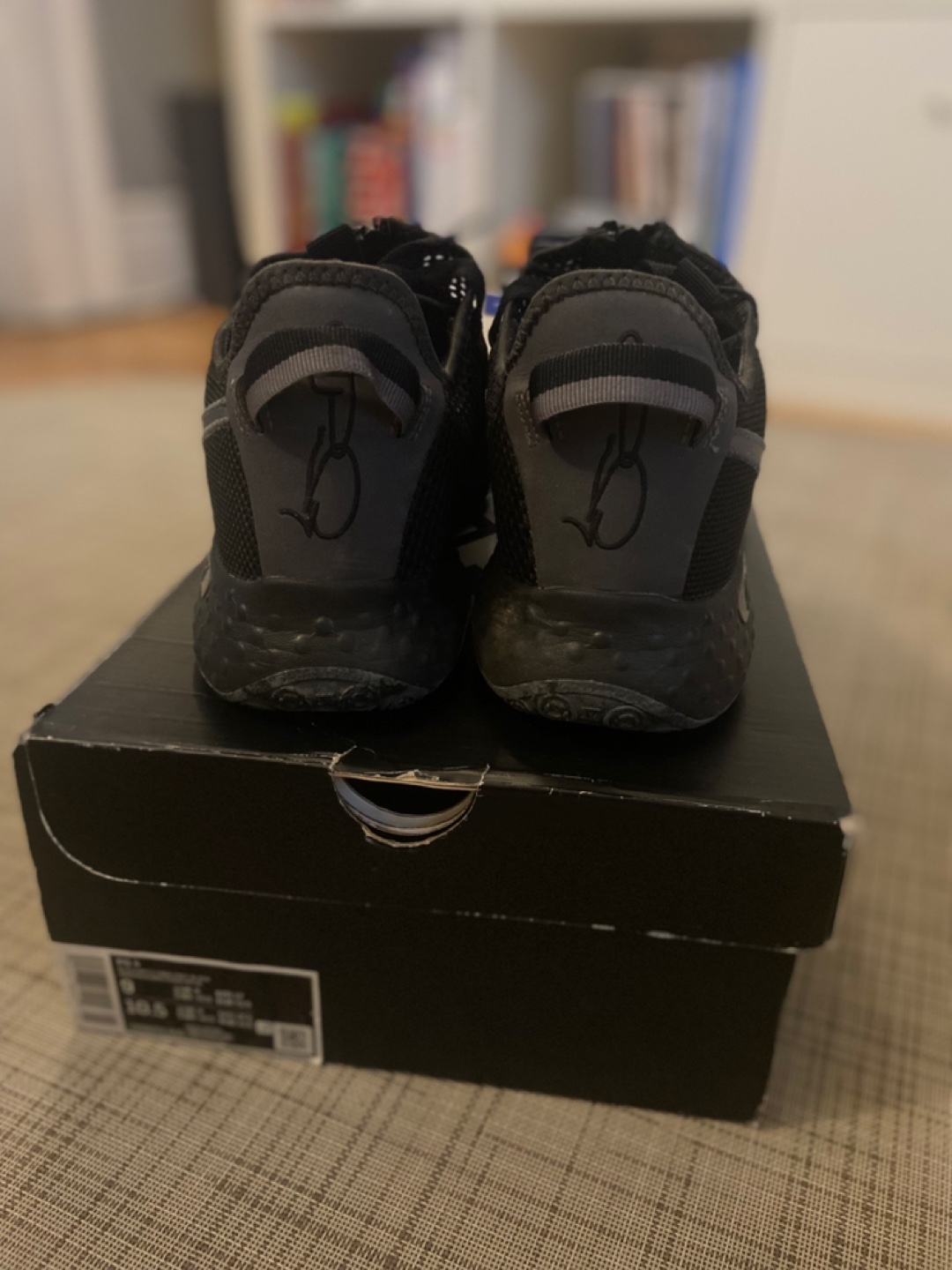 Nike PG 4 Basketball Shoes - Size 9 US/Size 10.5 UK- Black - photo 5