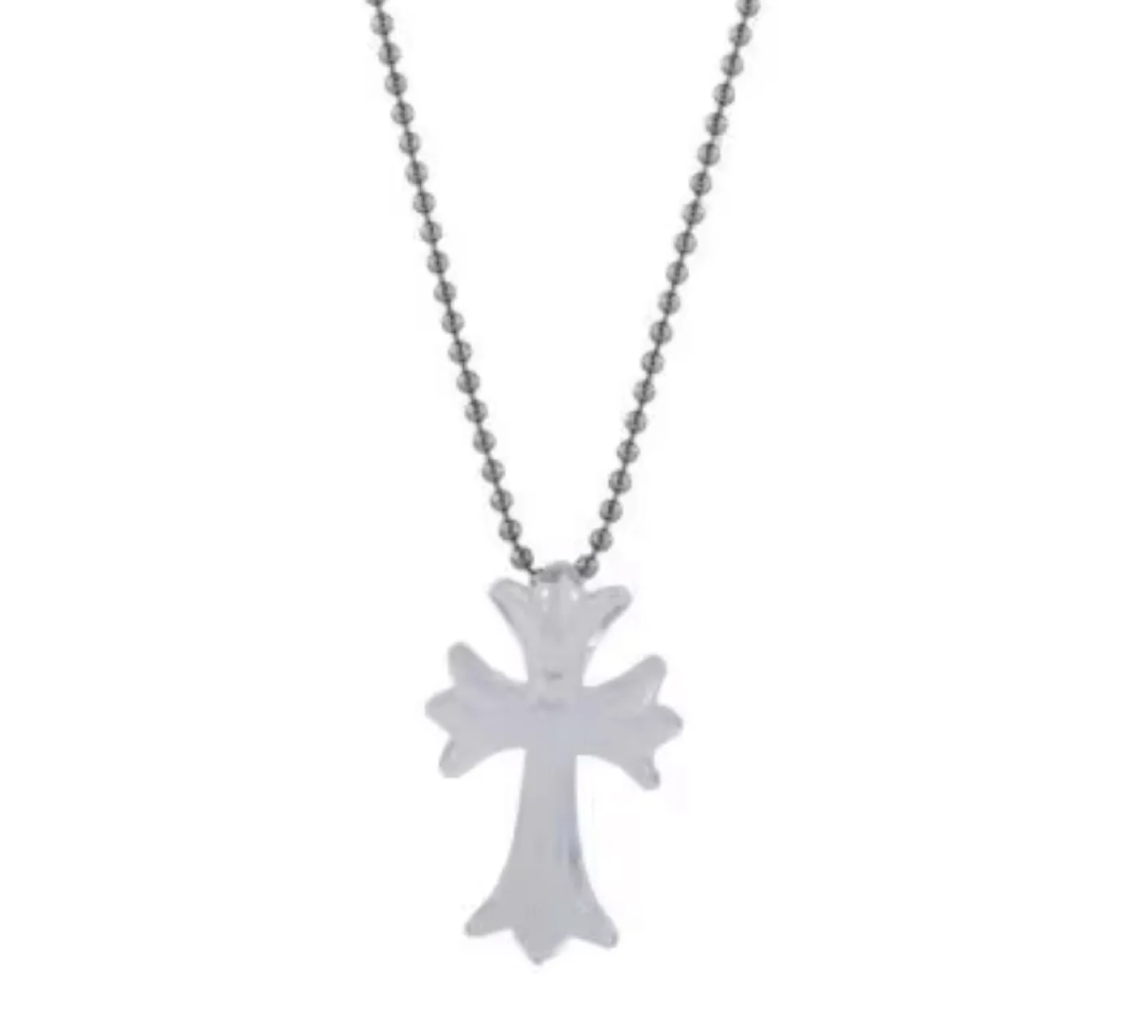 Chrome Hearts Style Cross Necklace - Multiple Colours image indicator(2)