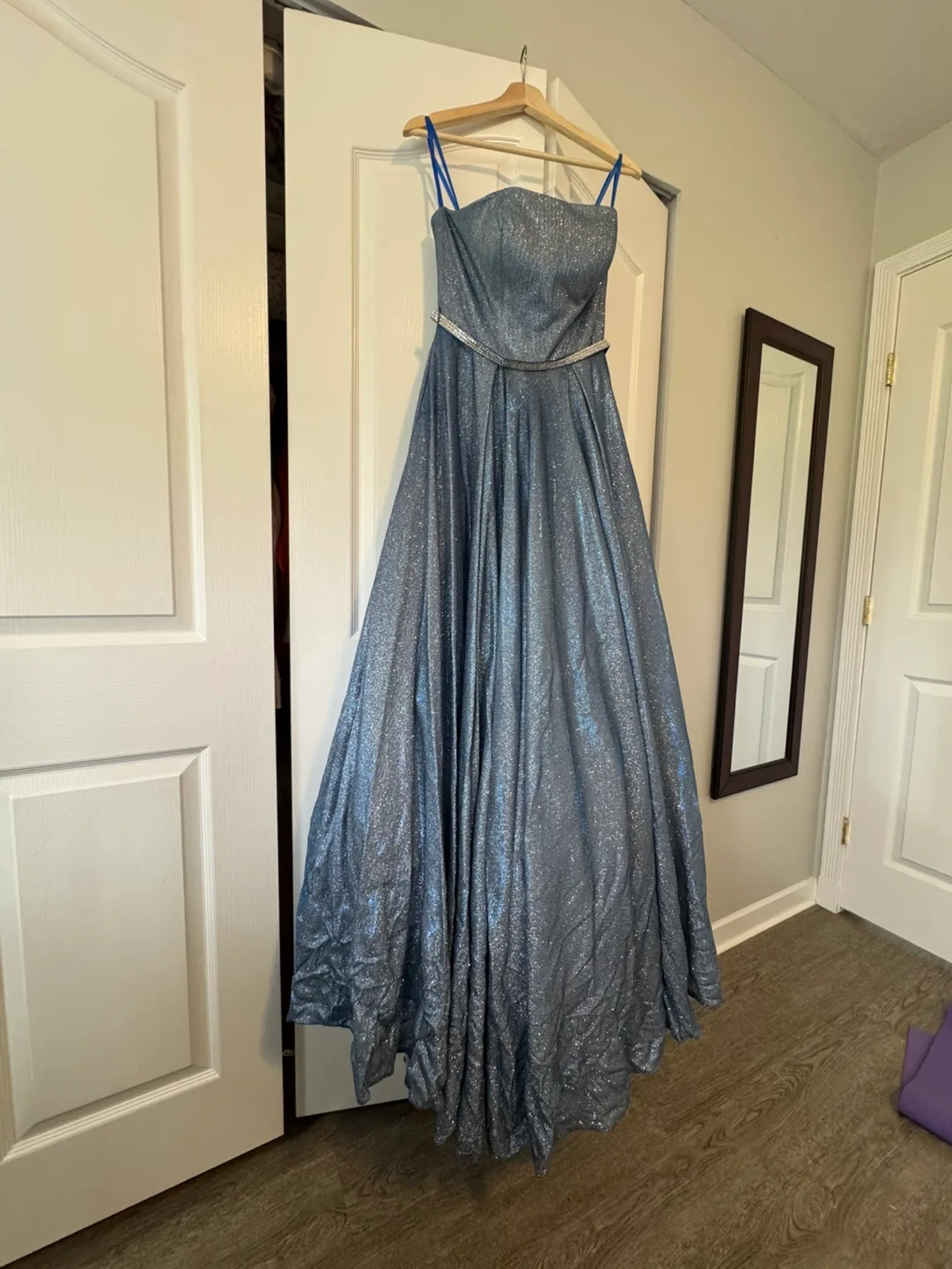 Stunning Sparkly Blue Prom Dress thumbnail
