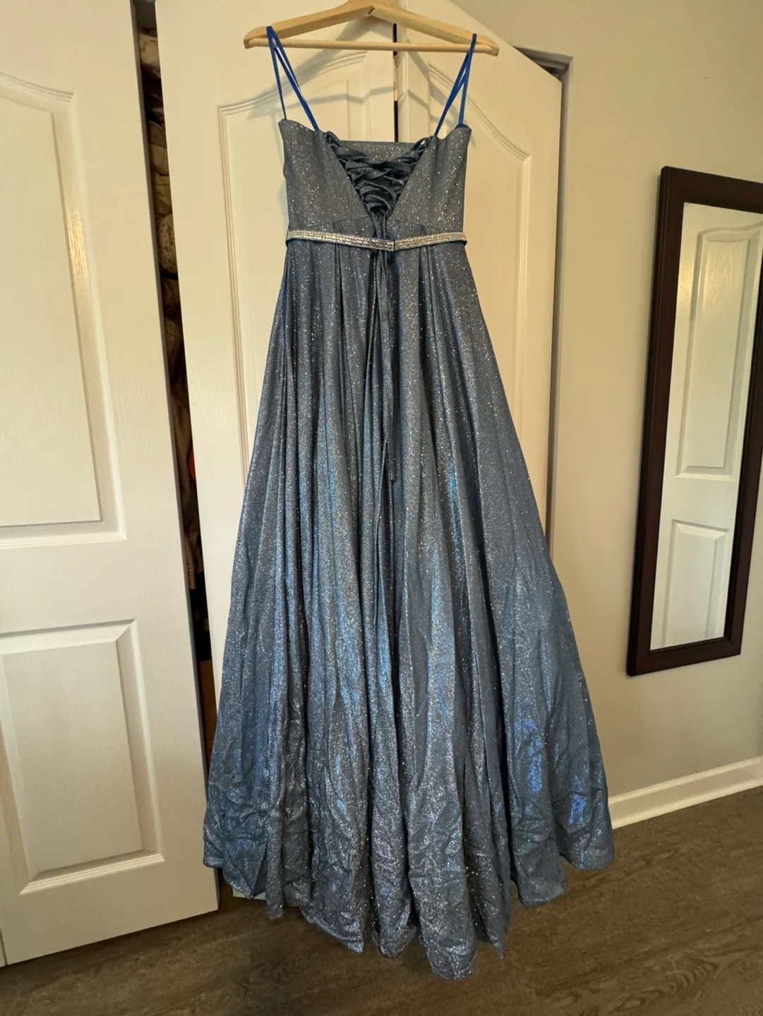 Stunning Sparkly Blue Prom Dress image indicator(2)