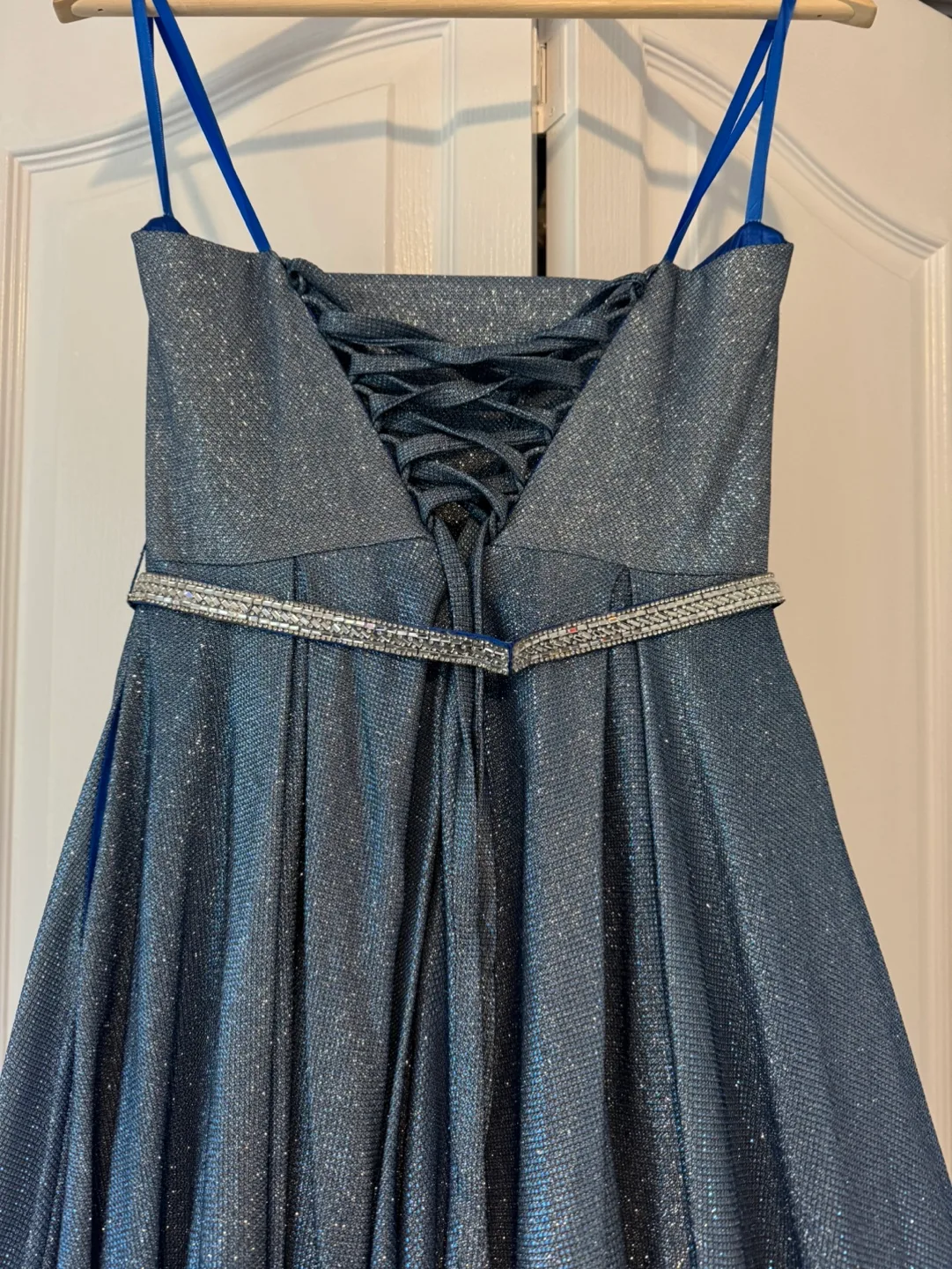 Stunning Sparkly Blue Prom Dress image indicator(3)