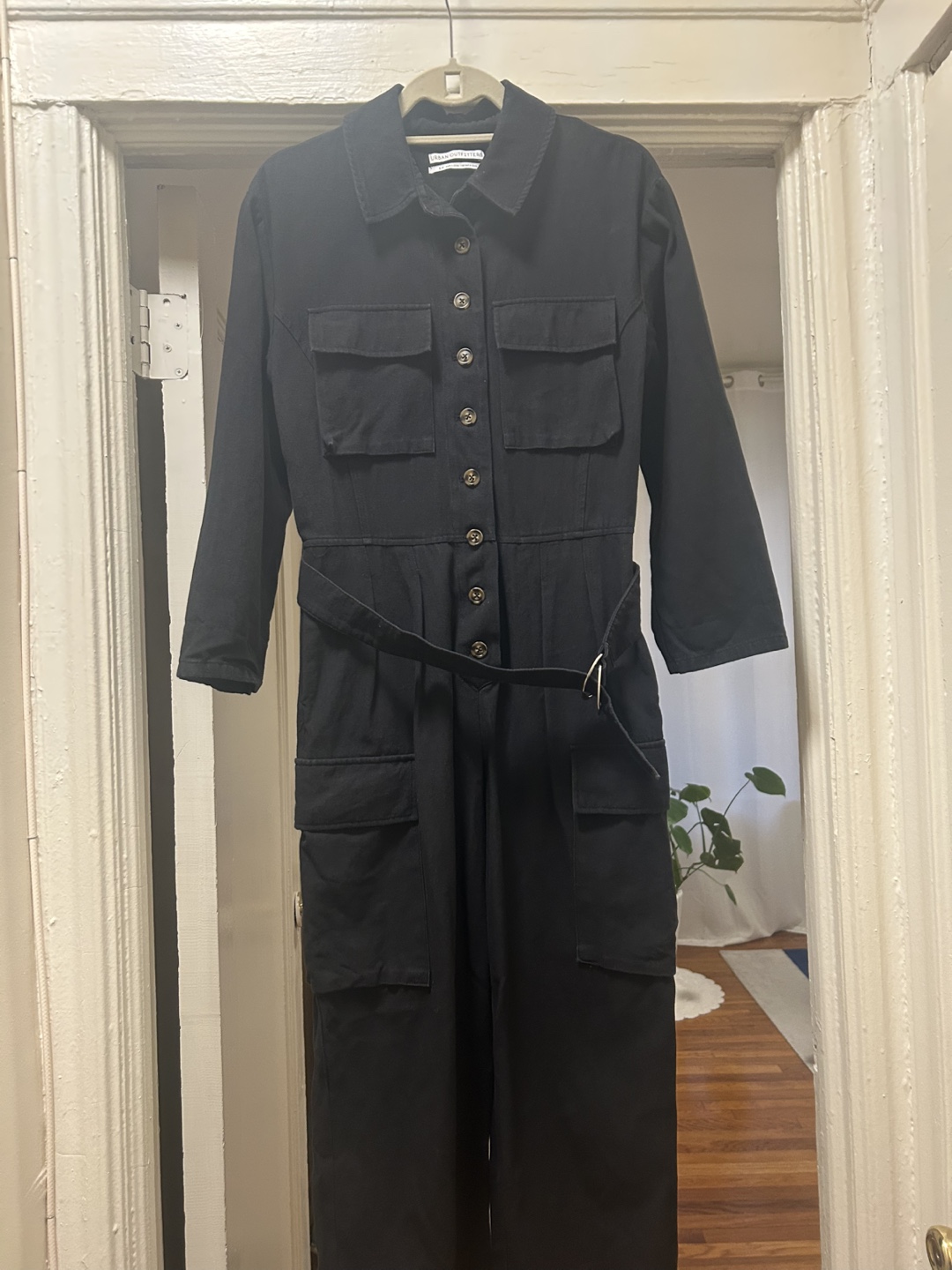 Urban Outfitters Black Utility Jumpsuit