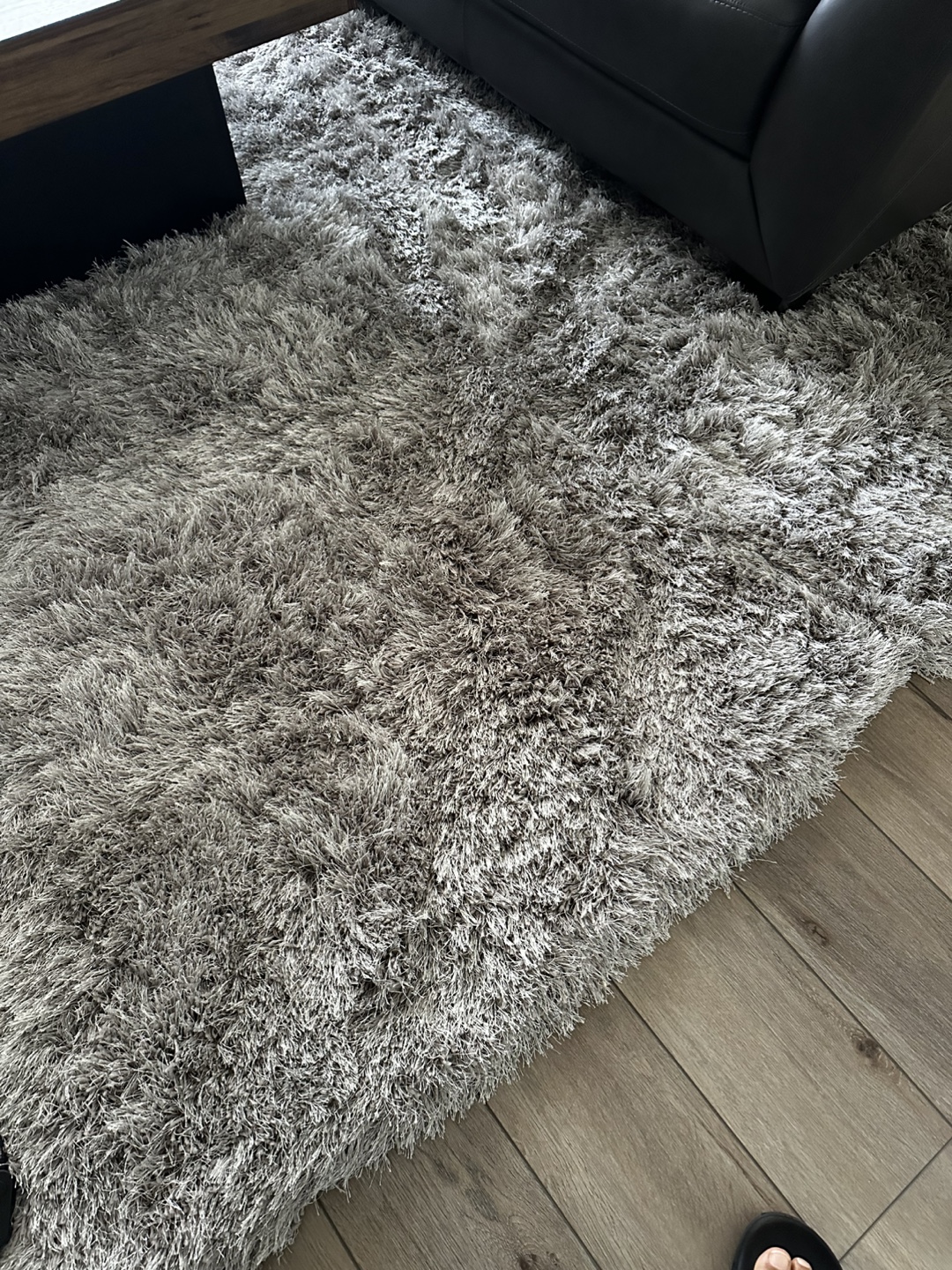 Glam Light Grey Area Rug - 7'9" x 9'5" - photo 2
