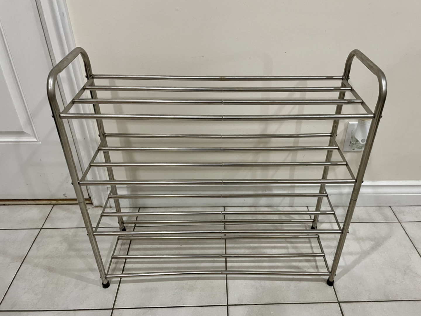 4-level stainless steel shoe organizer