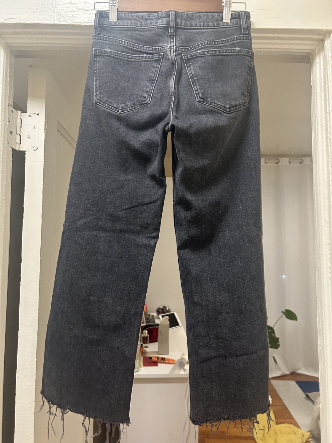 Zara TRF Denim Black Wide Leg Jeans Size 25 - photo 3