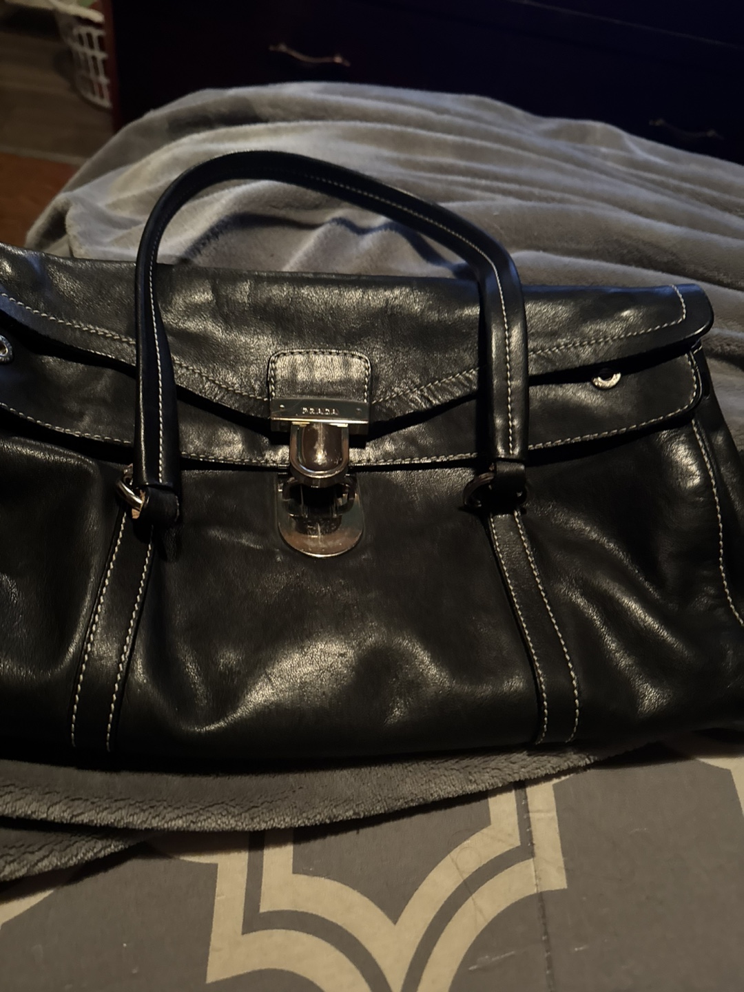 Authentic Prada Leather Handbag