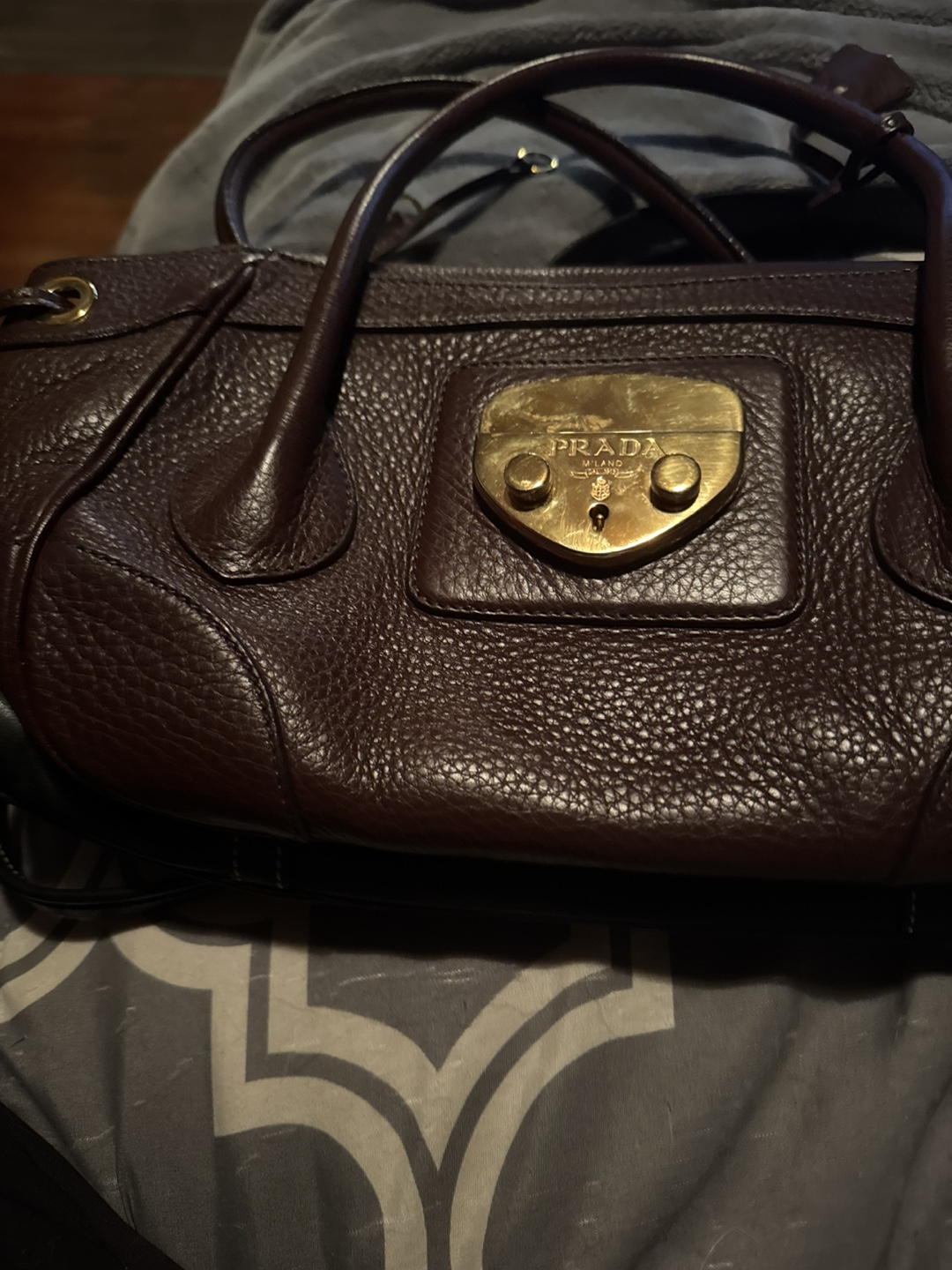 Authentic Prada Leather Handbag - photo 2