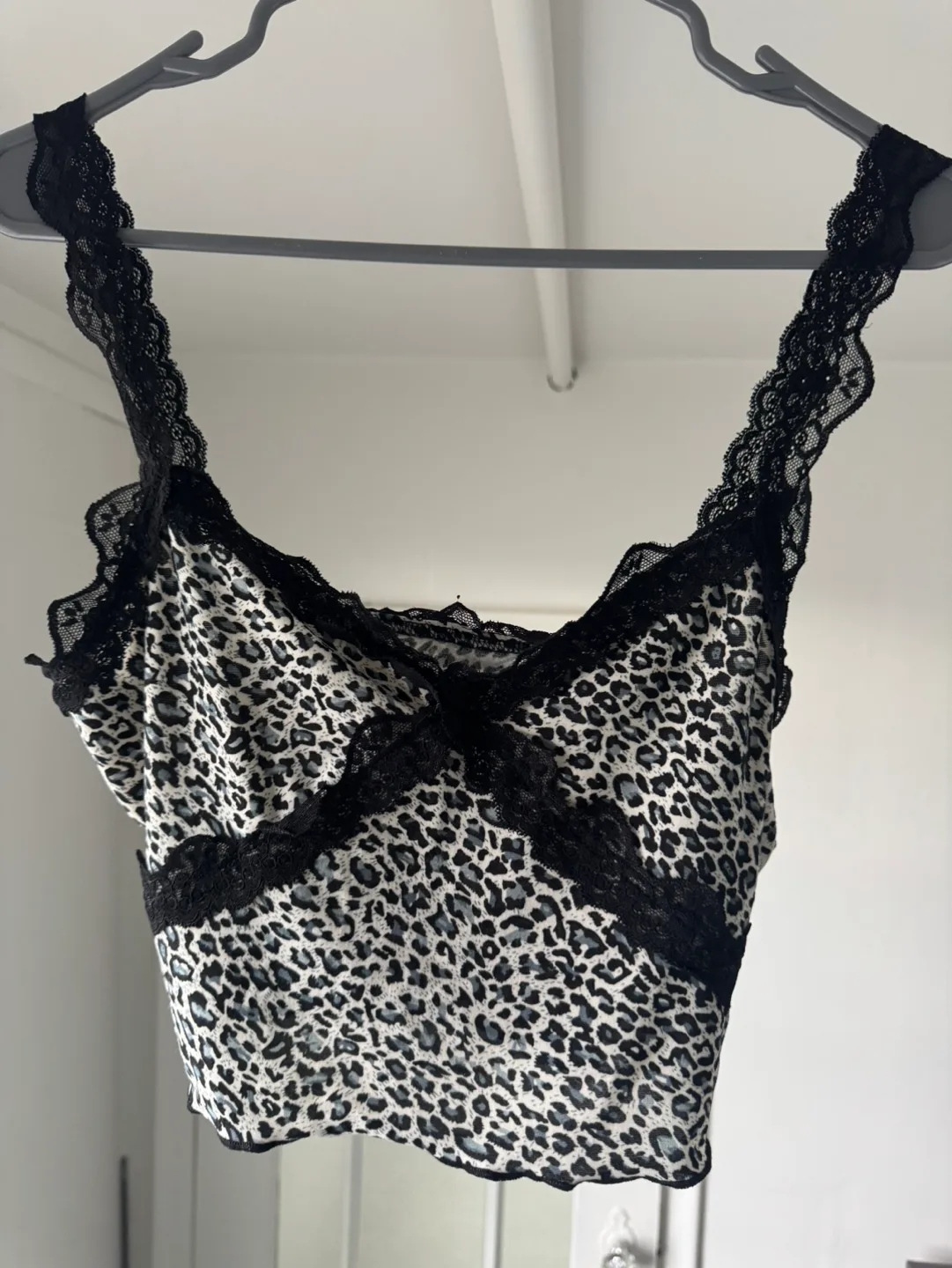 Cheetah print lace cami thumbnail