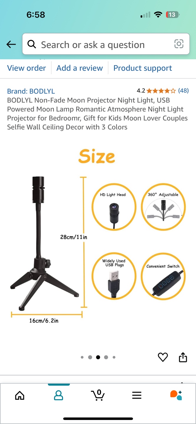 Moon Projector Night Light - photo 3