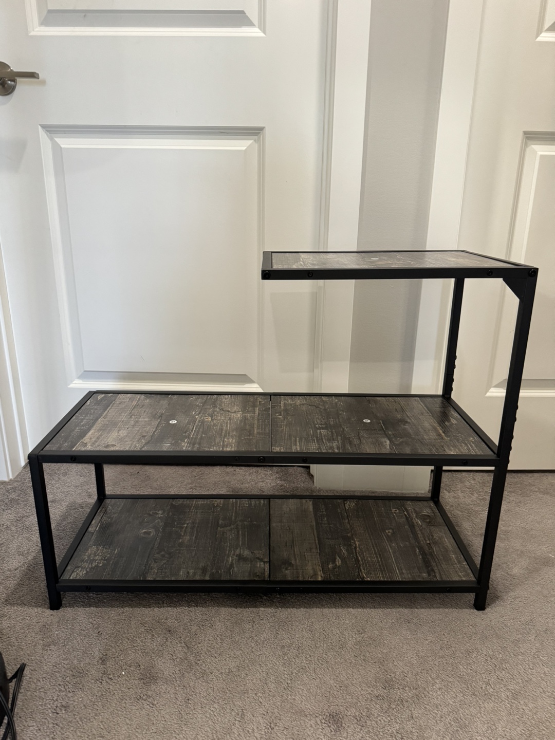 3-Tier Industrial Side Table - photo 2