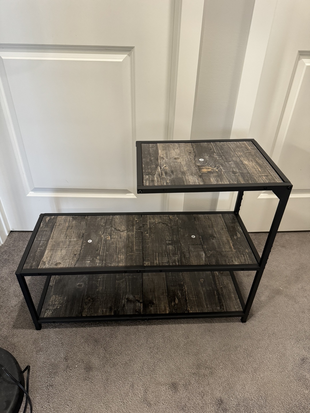 3-Tier Industrial Side Table