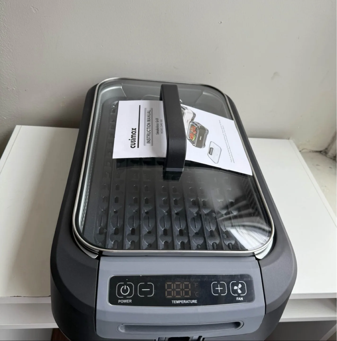 Cusimax Smokeless Grill CMG-500 Electric Indoor Grill image indicator(6)