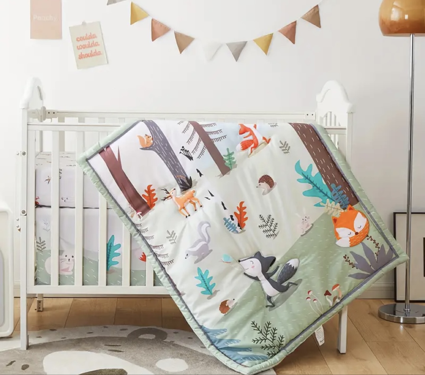Adorable Woodland Animals Crib Bedding - photo 2
