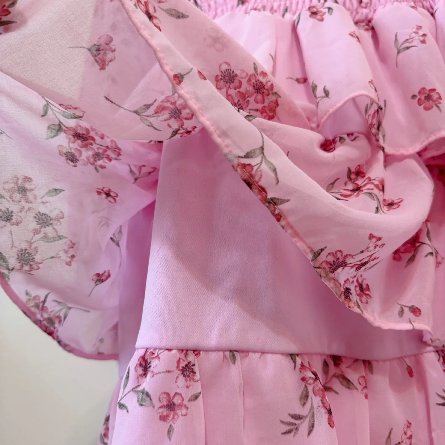 Vintage Floral Ruffle Dress image indicator(6)