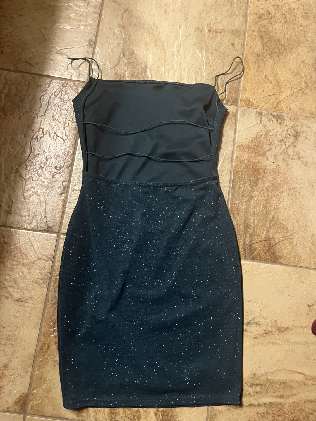 Sparkly Mini Dress, Open Back, Size Small - photo 2