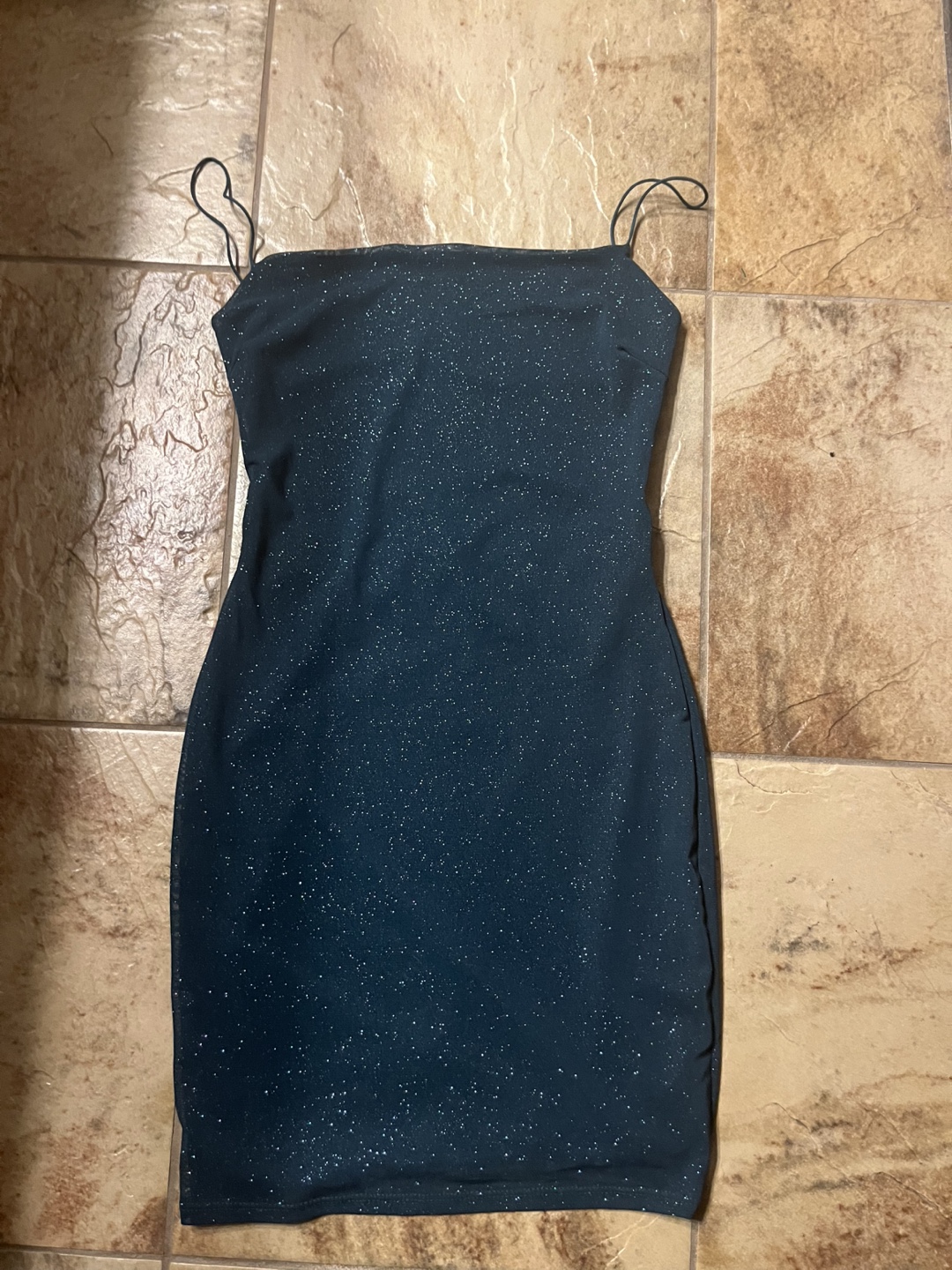 Sparkly Mini Dress, Open Back, Size Small