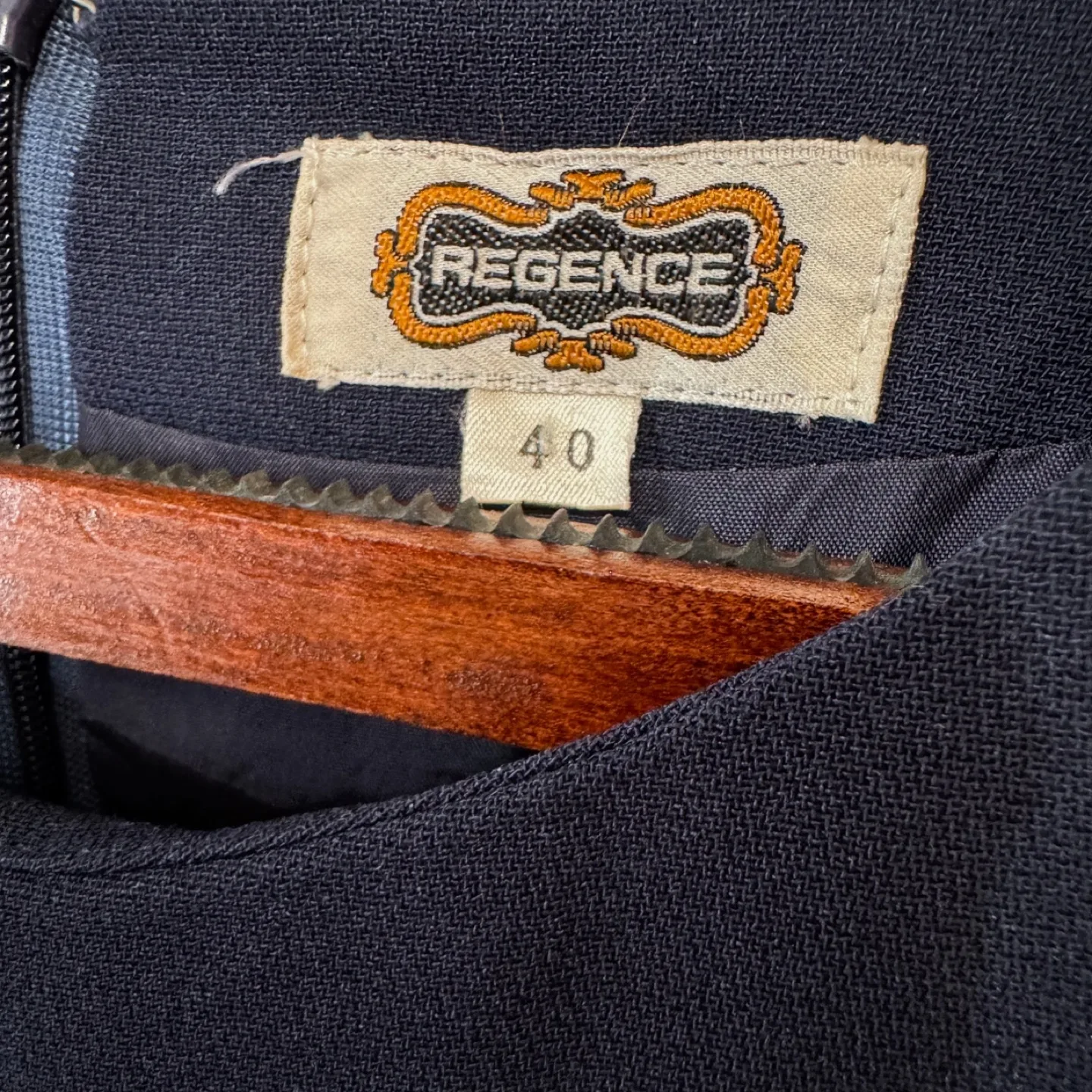 Vintage Rayon Puff Sleeve Ruffle Hem Dress image indicator(6)