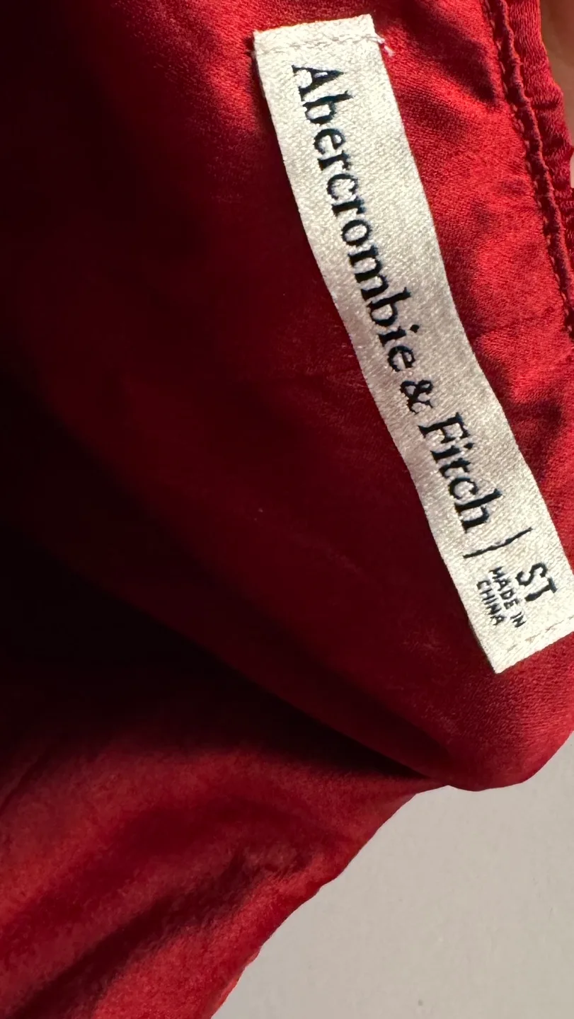 🥕 Abercrombie & Fitch Red Halter Dress image indicator(3)