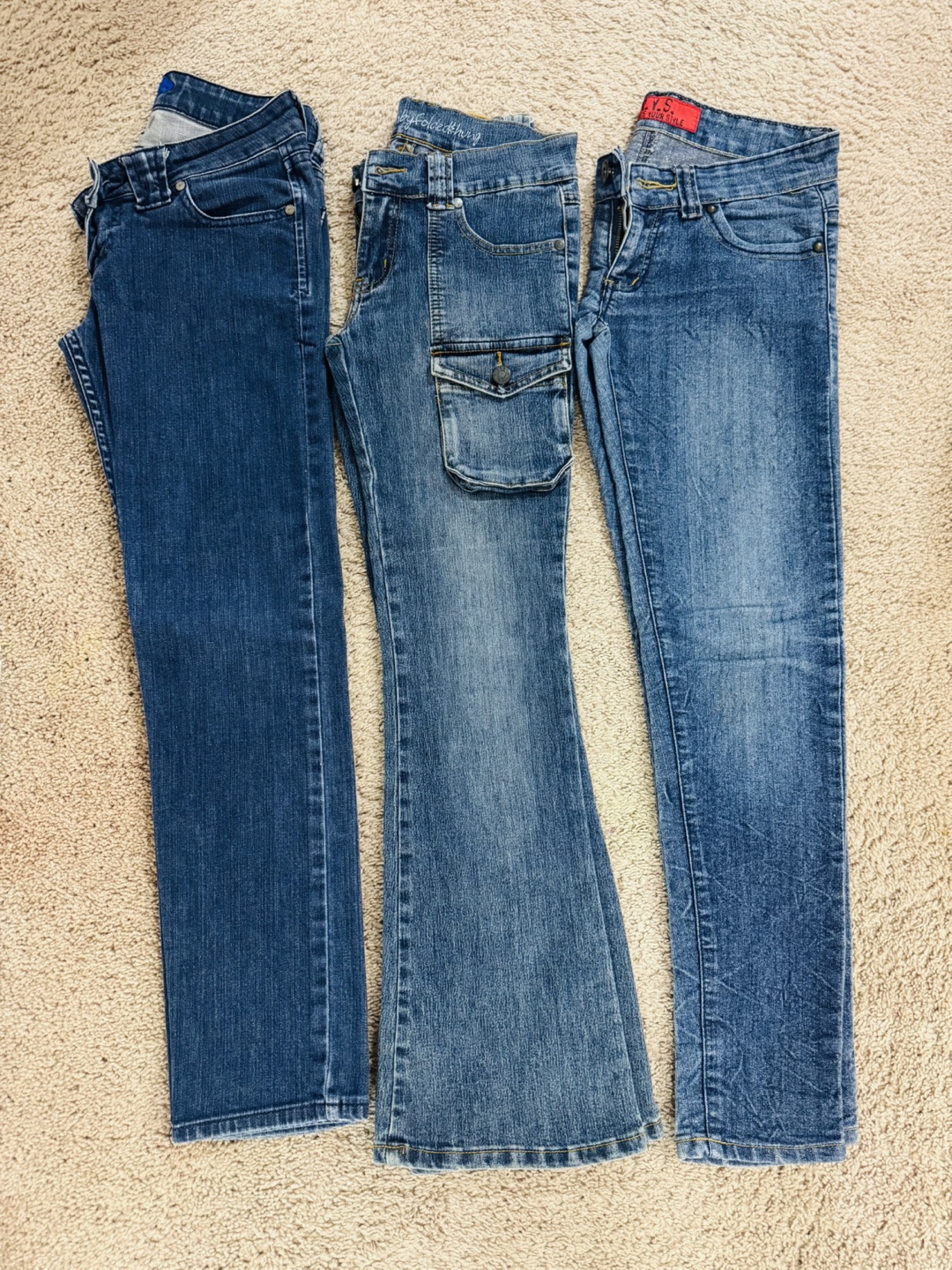 Three pairs of women's jeans bundle