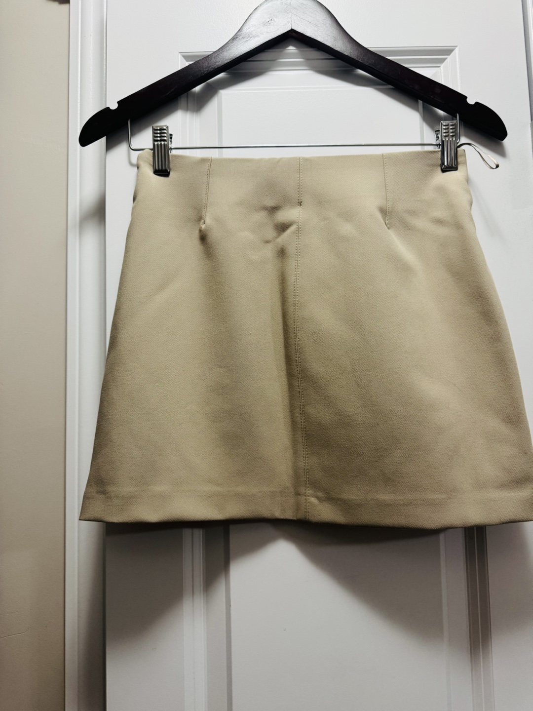 Zara Beige Mini Skirt - Size XS - photo 2