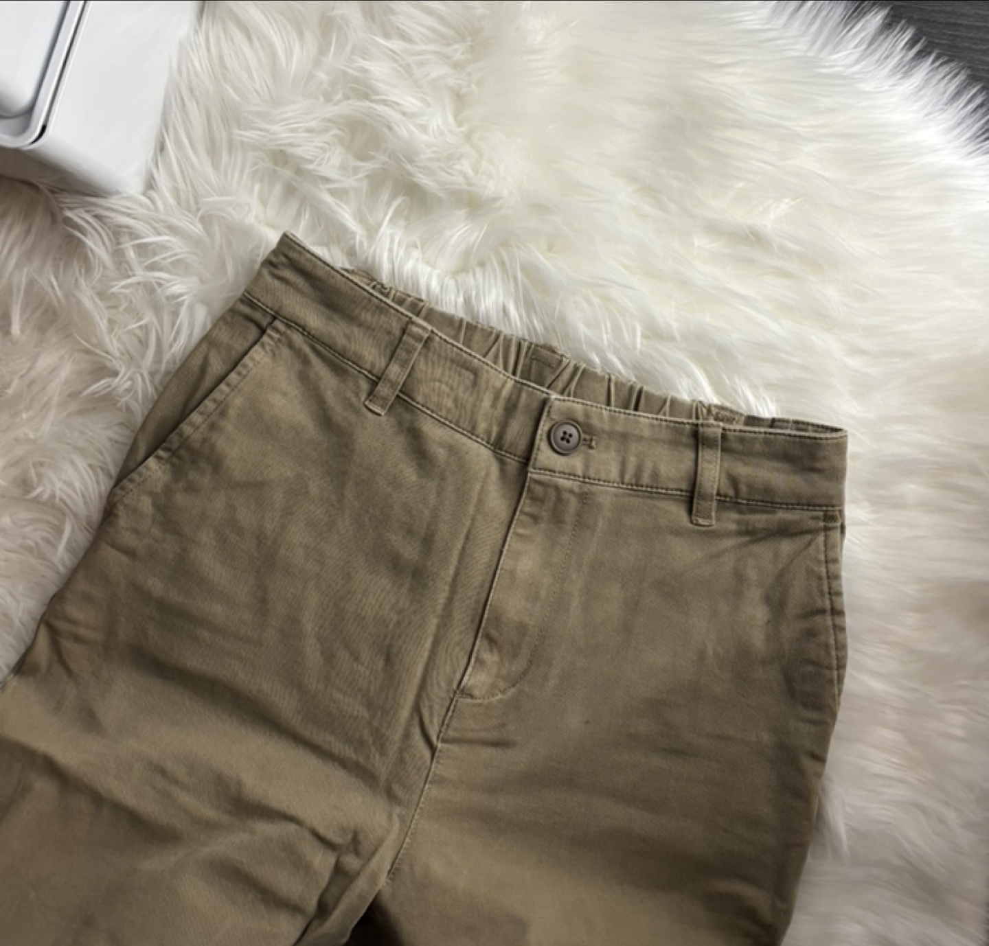 [MUJI] Women Khaki Wide Leg Trousers