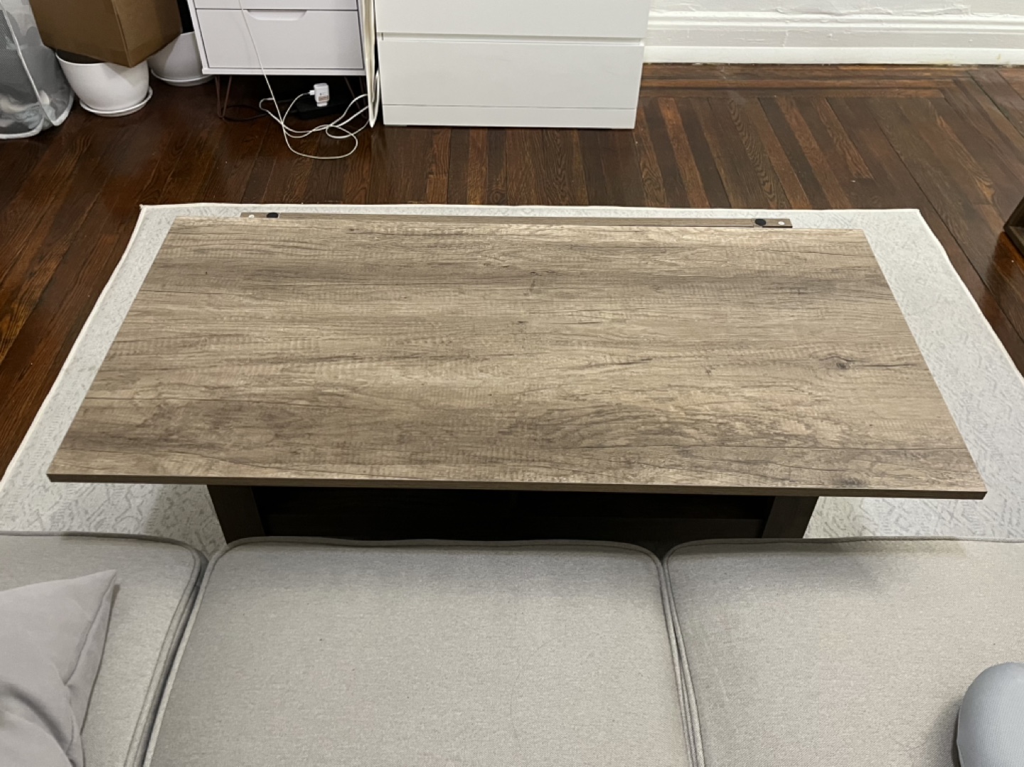Lift-Top Coffee Table with Storage - photo 5