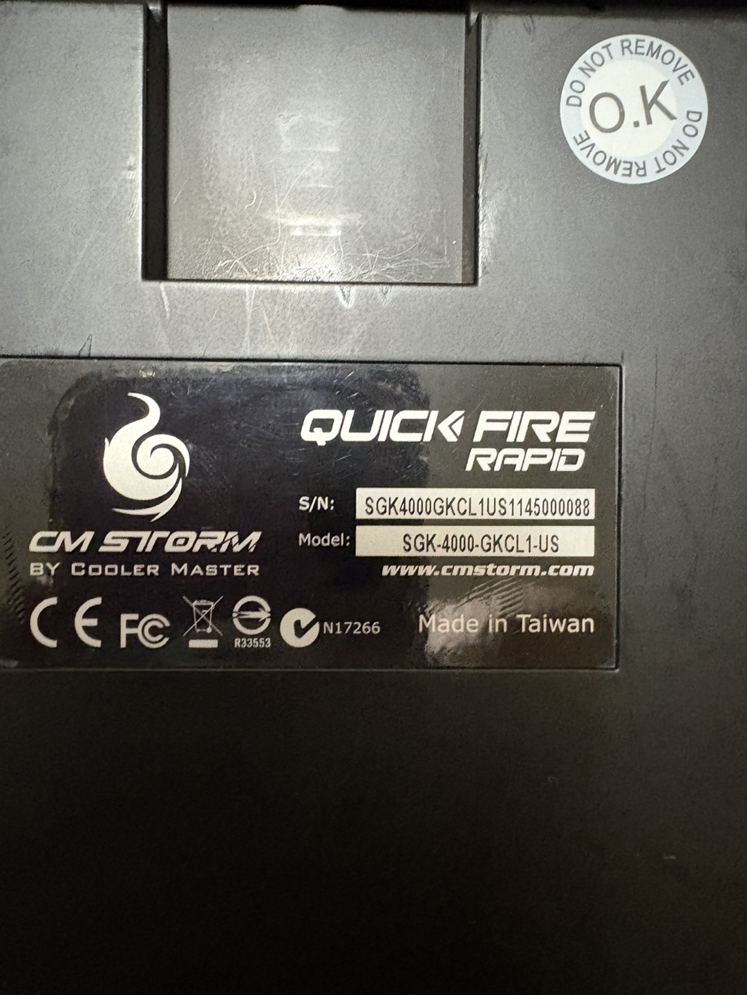 CM Storm QuickFire Rapid Mechanical Keyboard - photo 2