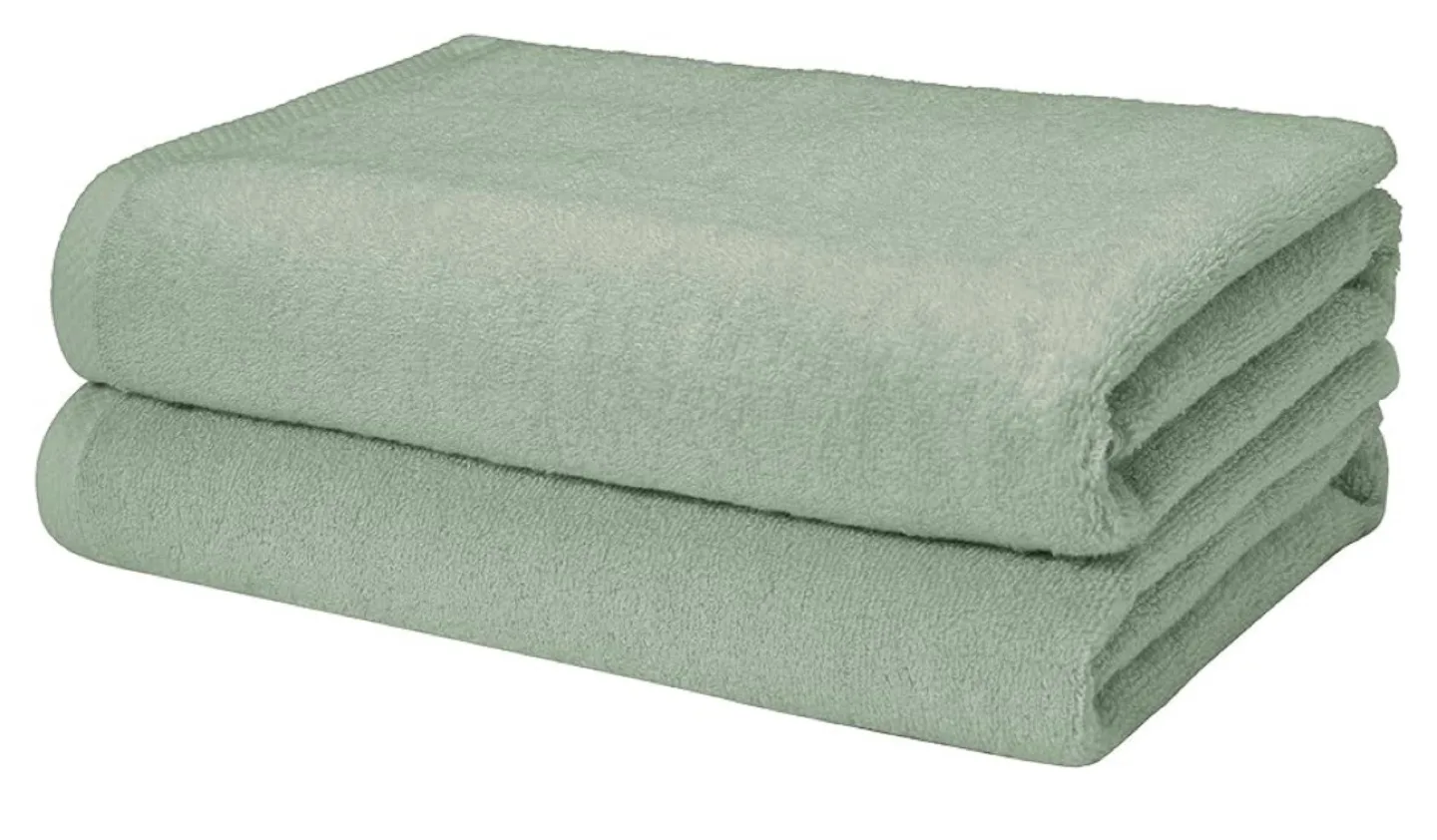 2/ pk Bath Towels - 30” x 54” Sage Green, new image indicator(4)