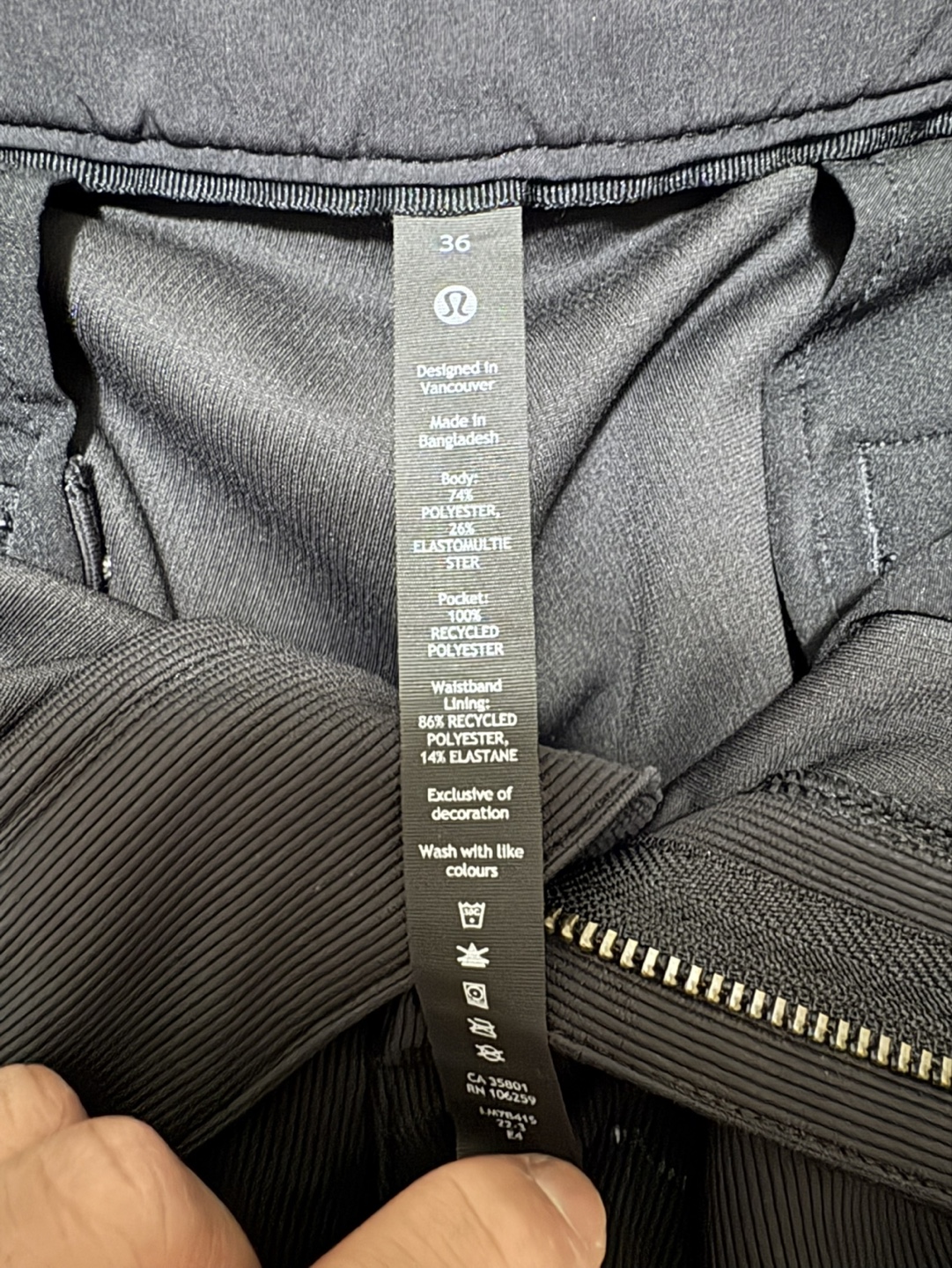 Lululemon Black Training Shorts - Size 36