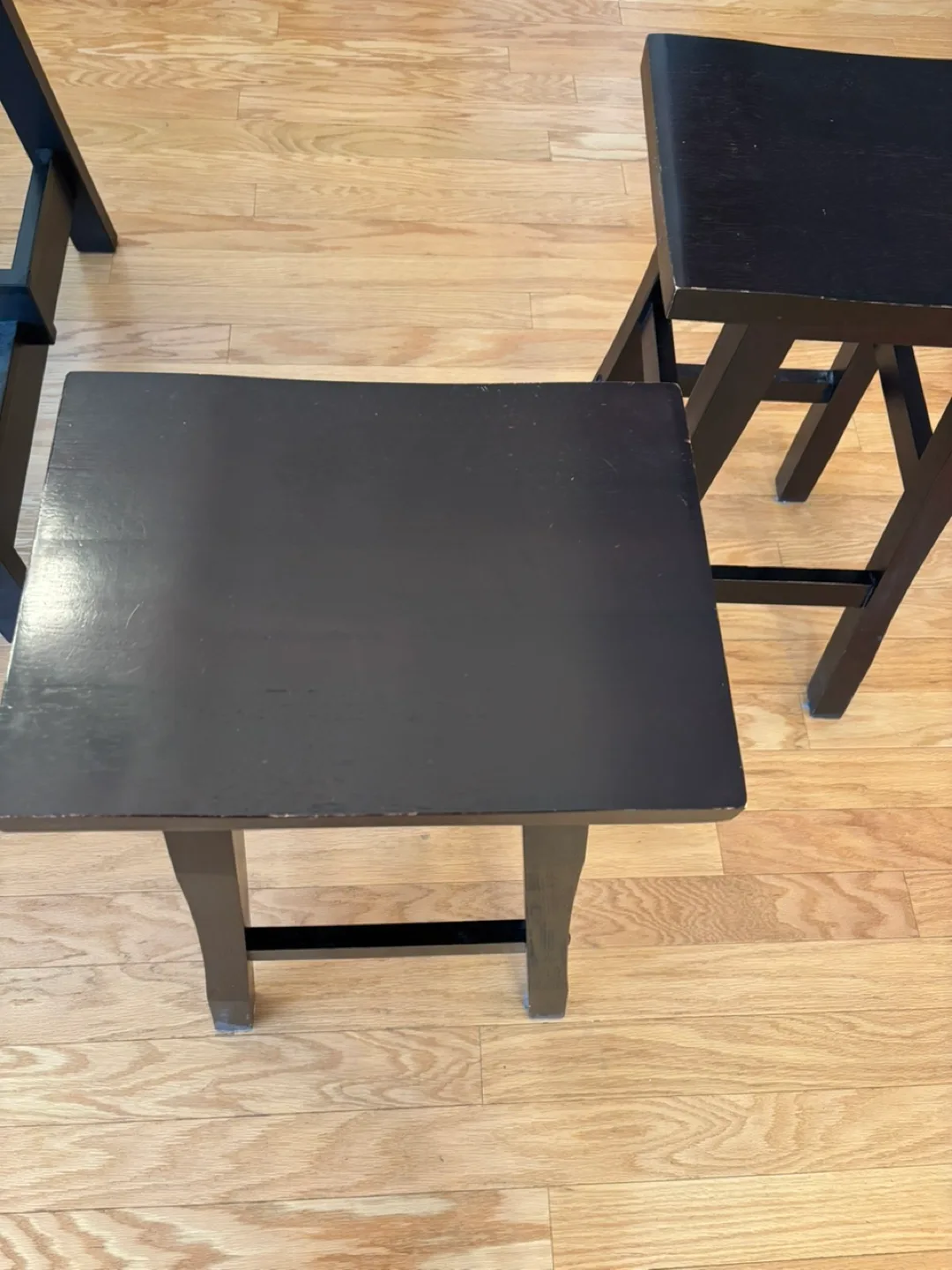 Set of 4 wooden bar stools image indicator(5)