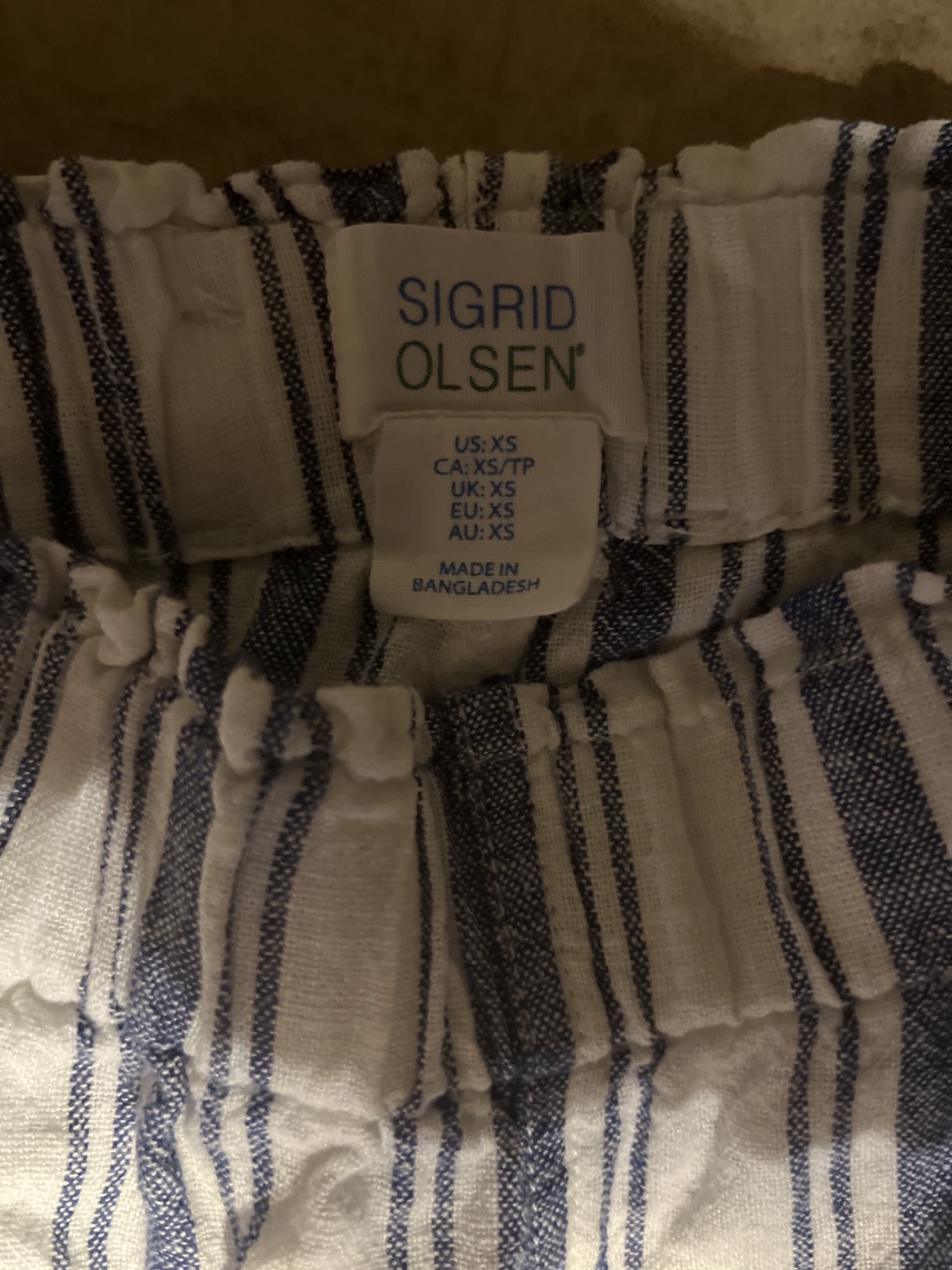 Sigrid Olsen Women's XS Striped Linen Pants - photo 2