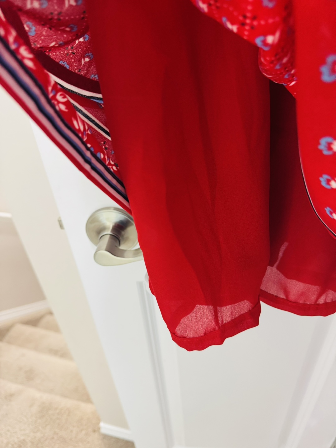 Tommy Hilfiger Red Floral Summer Dress Size Small - photo 5
