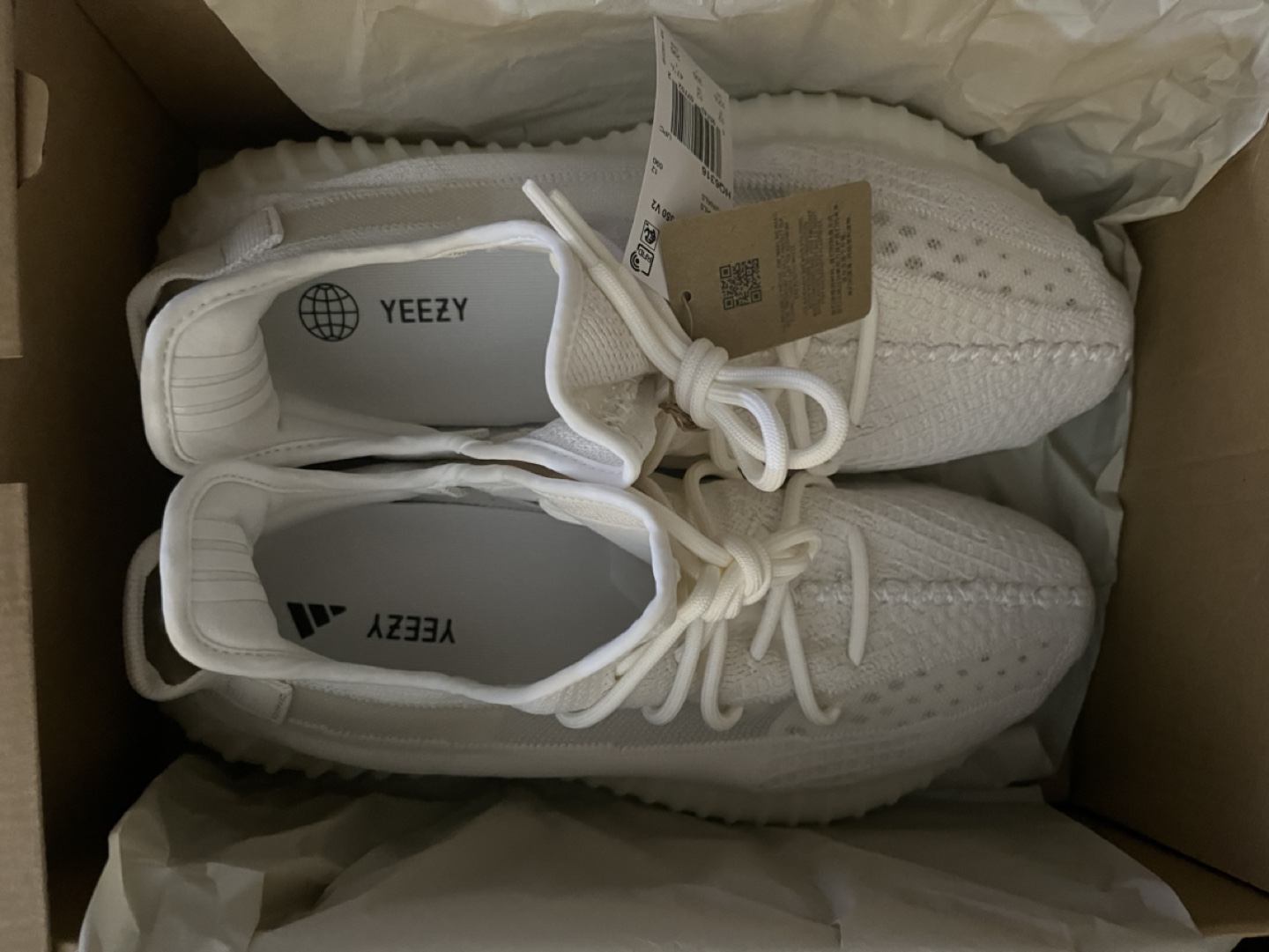 Adidas Yeezy Boost 350 V2 Bone White Size 12.5 - photo 2