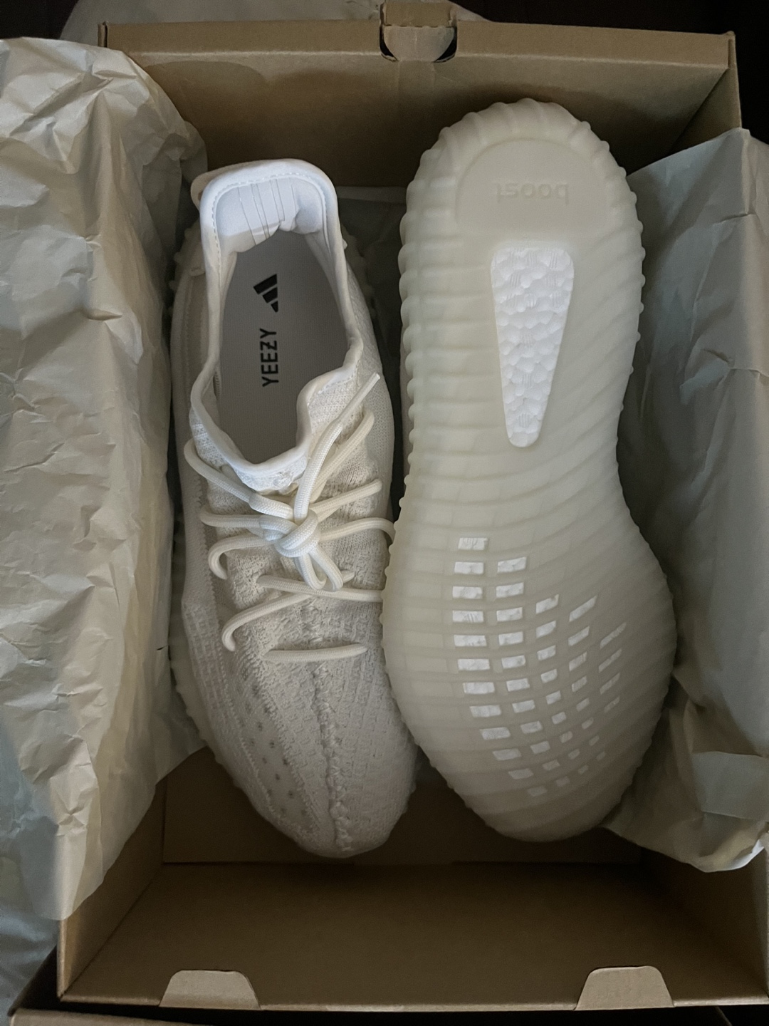 Adidas Yeezy Boost 350 V2 Bone White Size 12.5 - photo 3